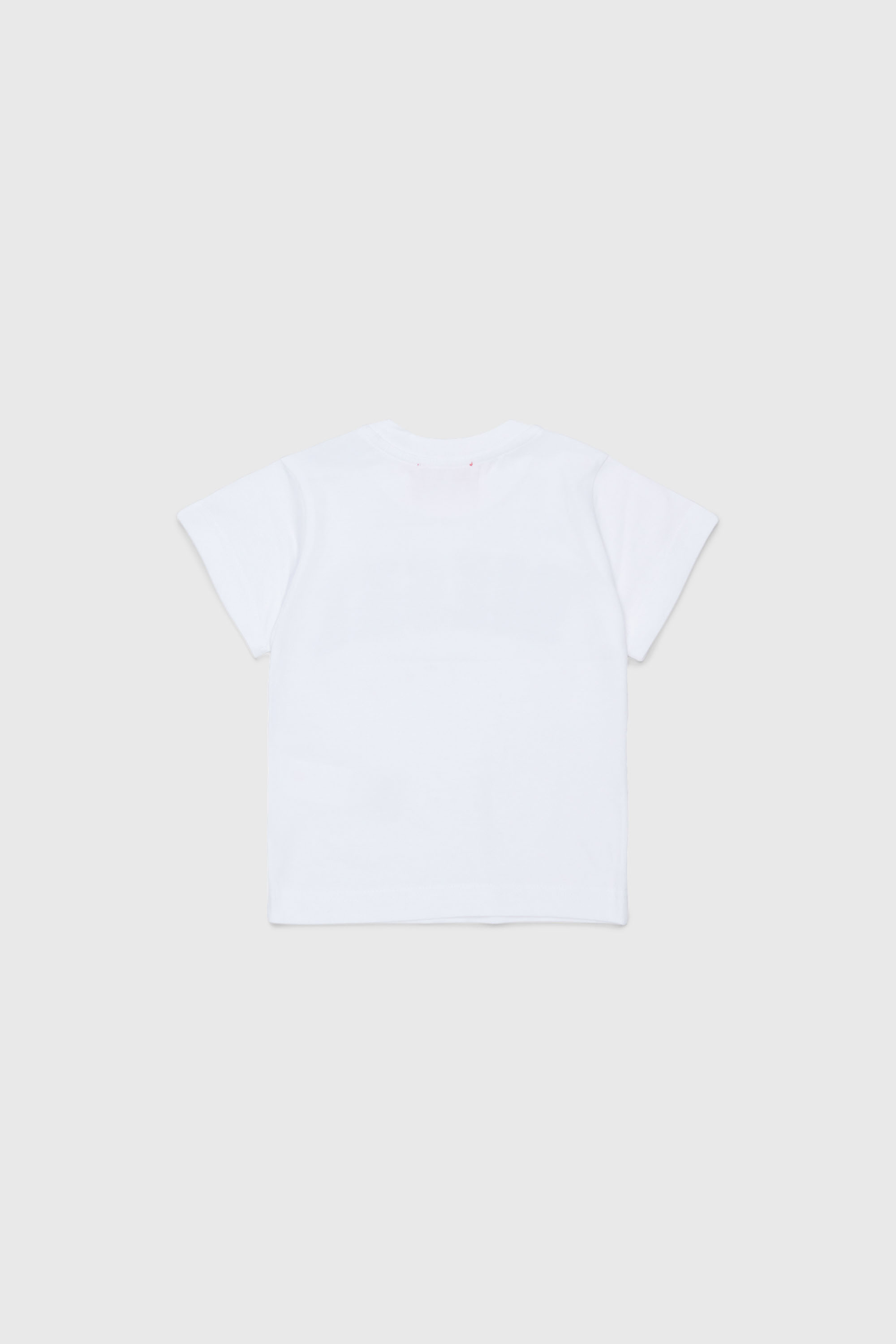 Diesel - TEANSB, Man's Cotton T-shirt with frayed-effect logo in White - 2