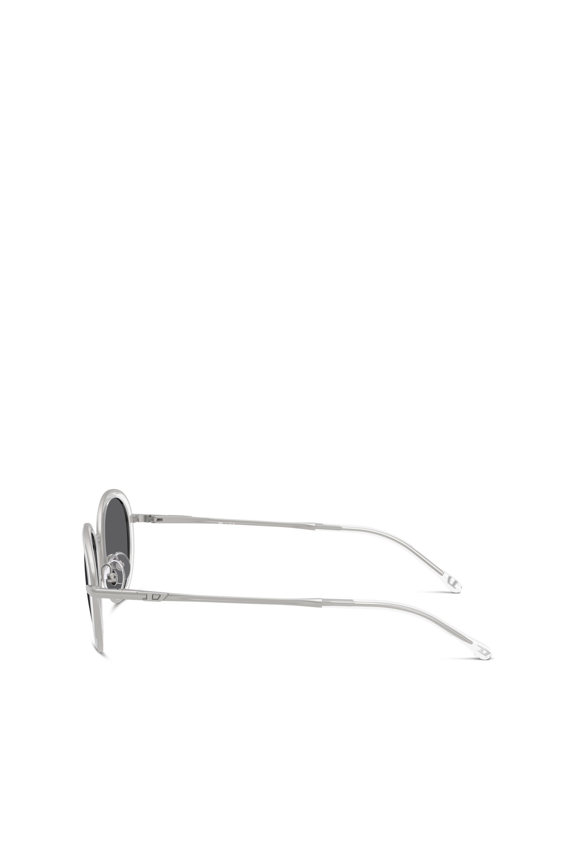 Diesel - 0DL1018, Unisex's Oval sunglasses in White - 3