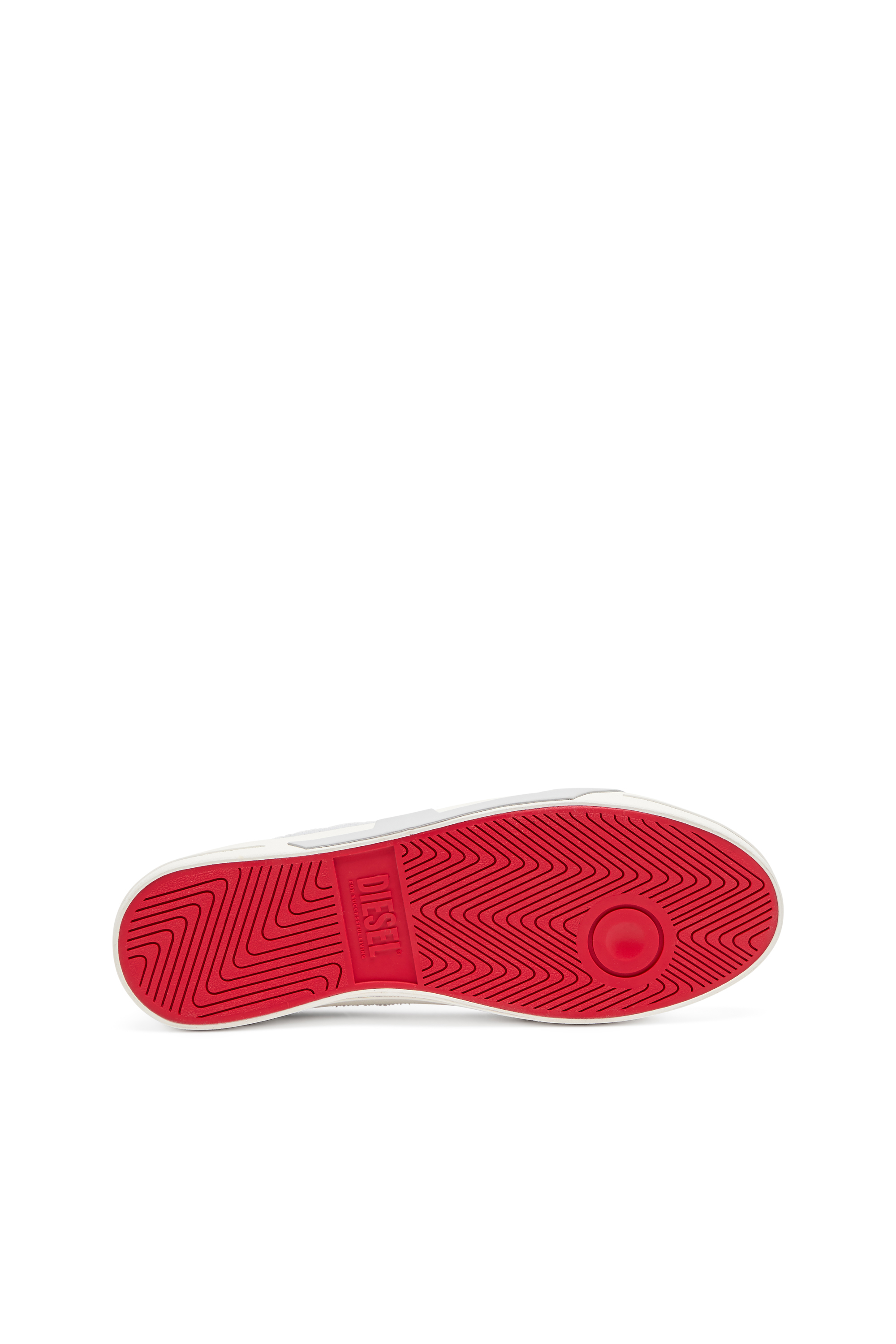 Diesel - S-D-VERSE LOW W, Woman's S-D-Verse-Sneakers in frayed canvas in White/Grey - 5