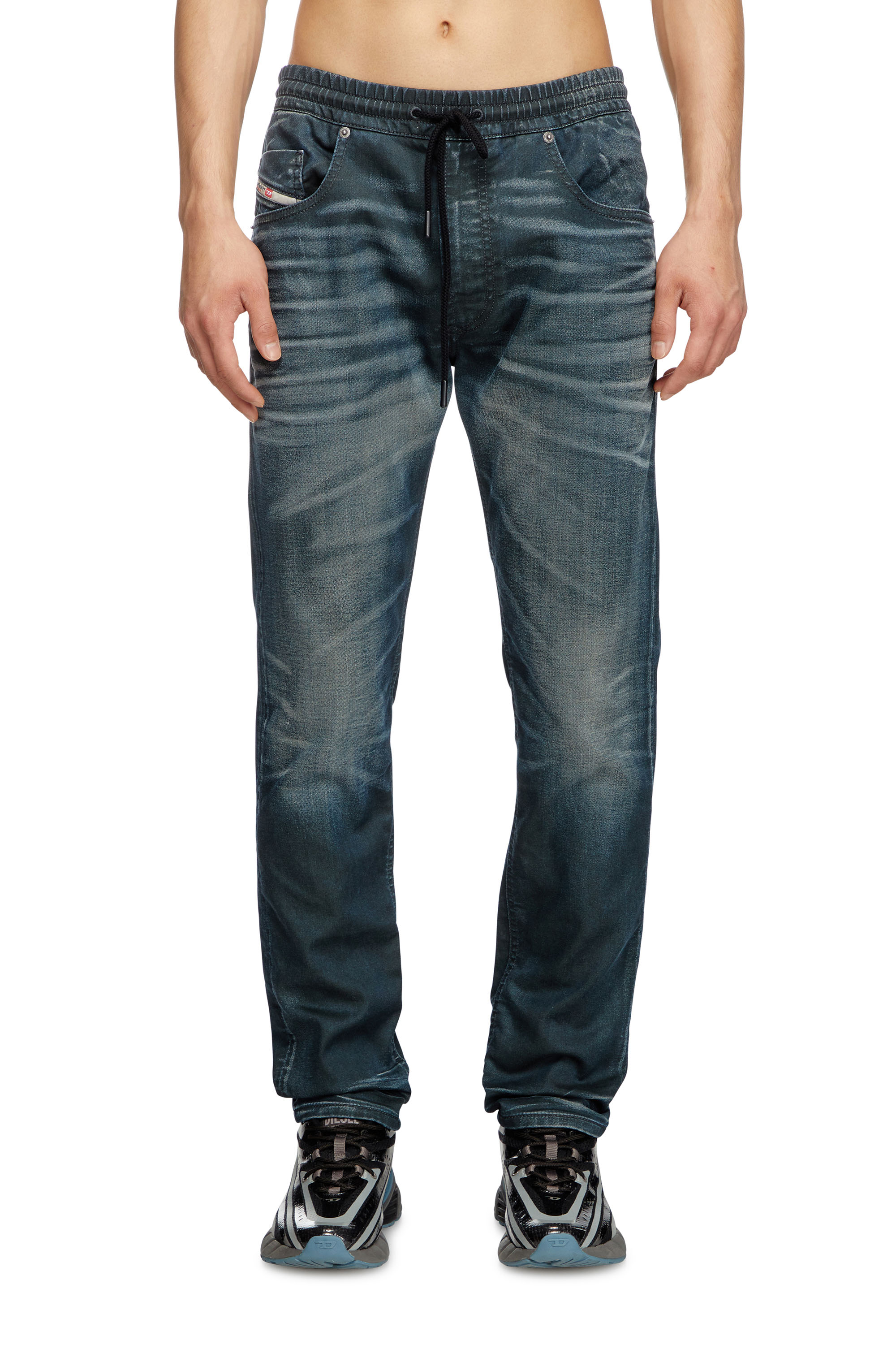 Diesel - Man's Regular 2030 D-Krooley Joggjeans® 068QK, Dark Blue - 1