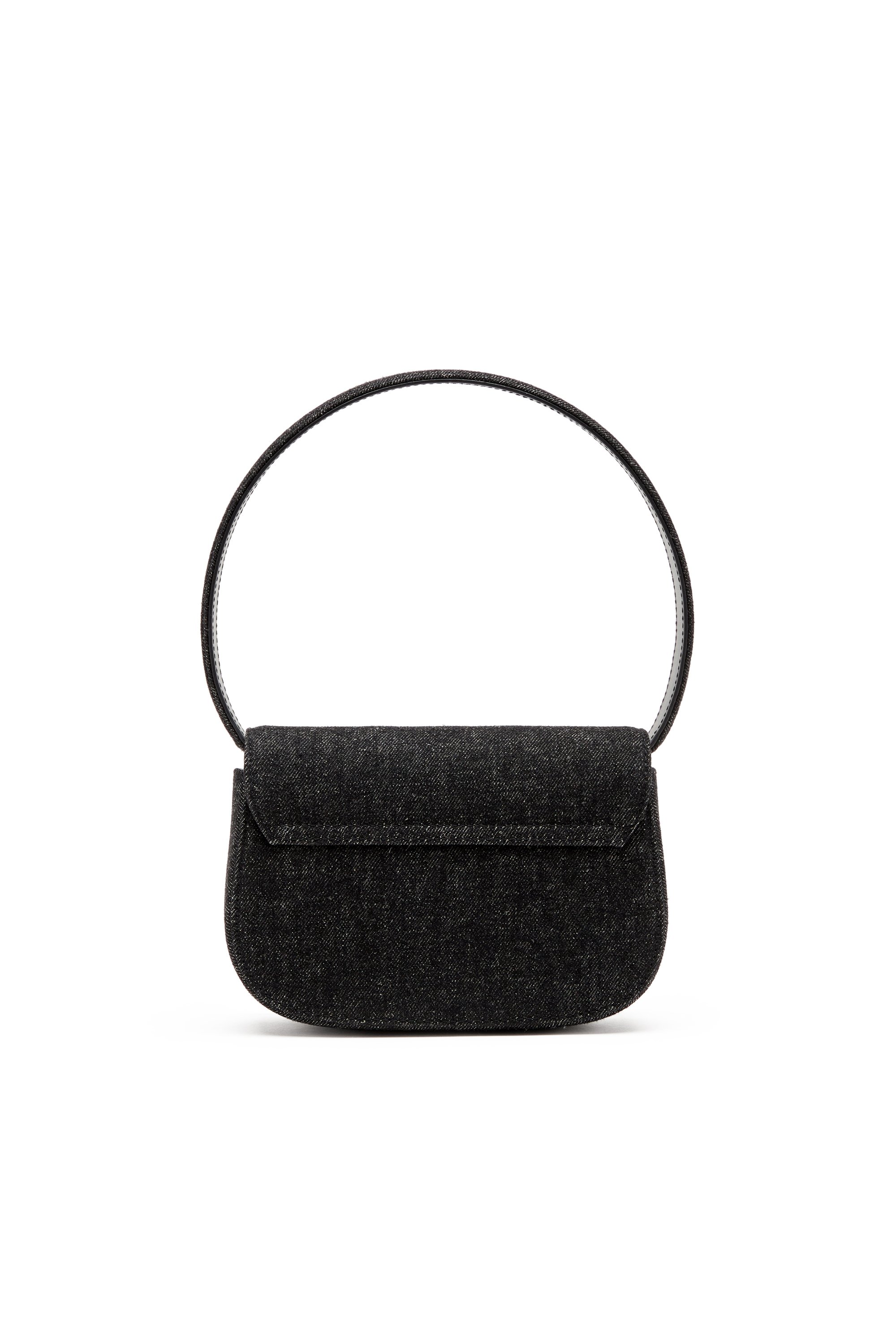 Diesel - 1DR, Woman's 1DR-Iconic shoulder bag in washed denim in Black - 2