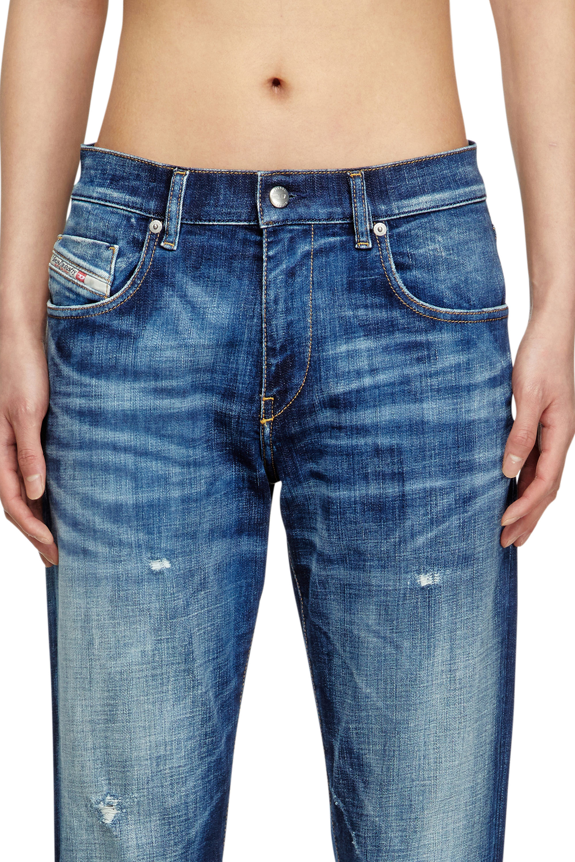 Diesel - Man's Slim Jeans 2019 D-Strukt 09M17, Dark Blue - 5