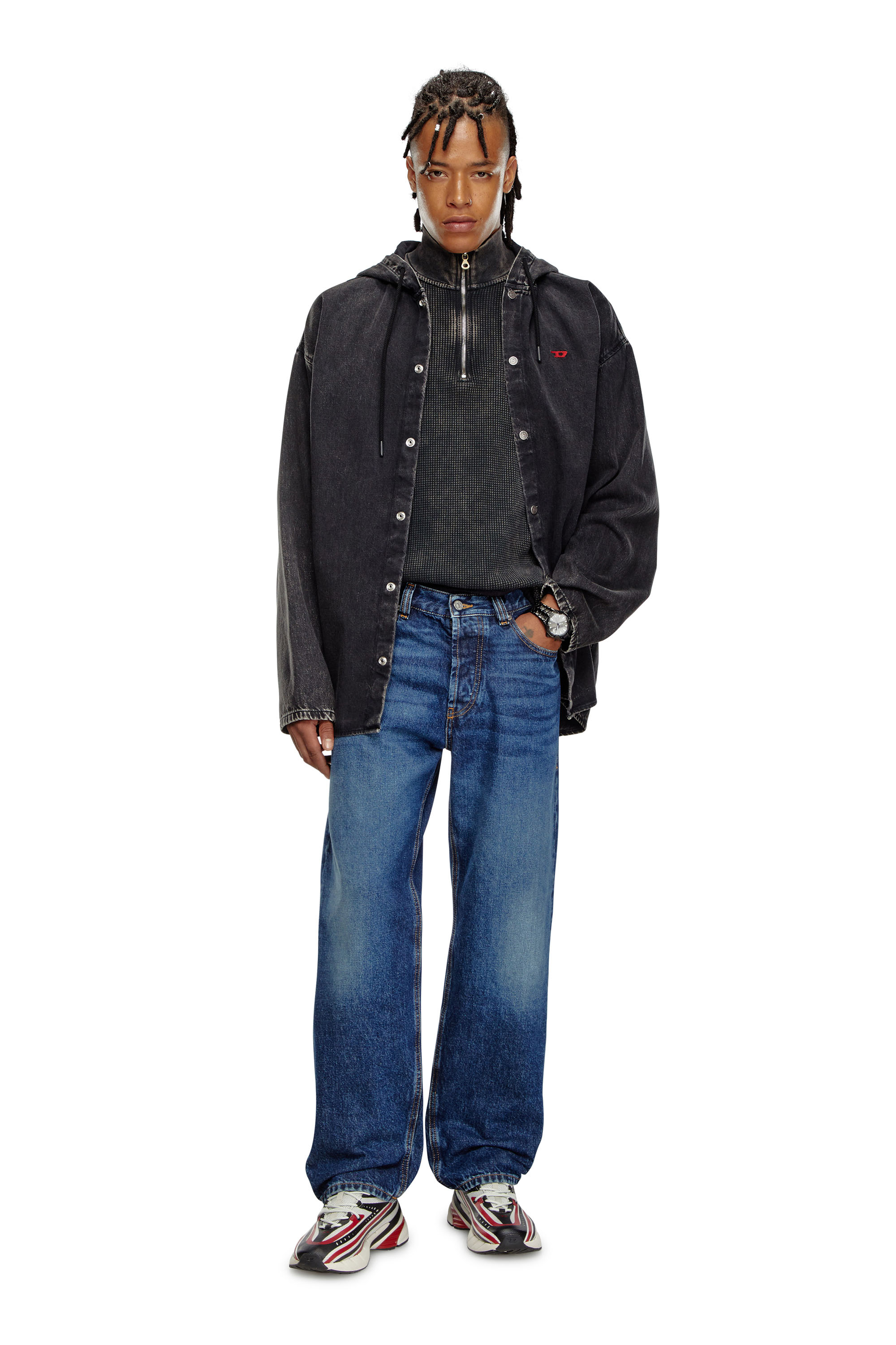 Diesel - Man's Regular Jeans 2010 D-Macs 09I27, Dark Blue - 4