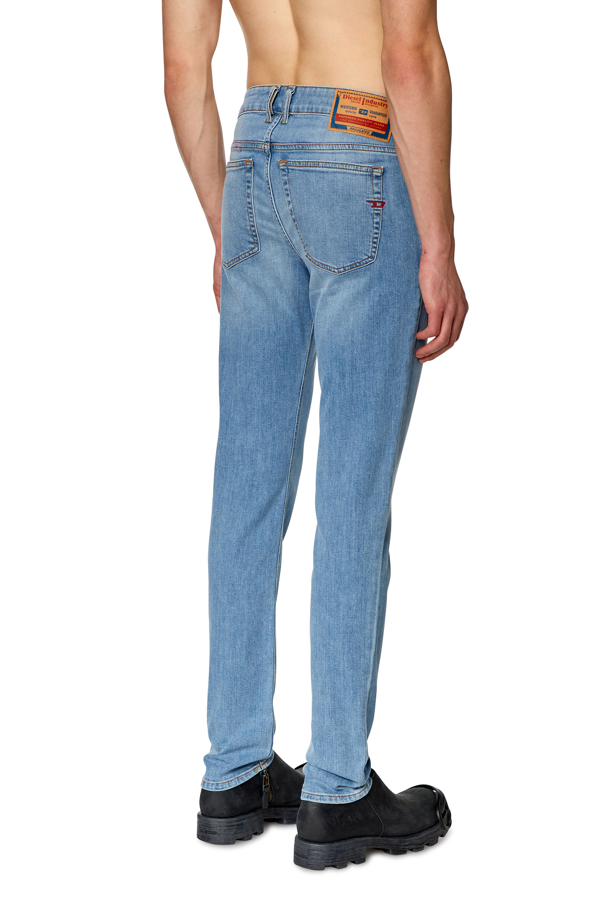 Diesel - Man's Skinny Jeans 1979 Sleenker 09H62, Light Blue - 3