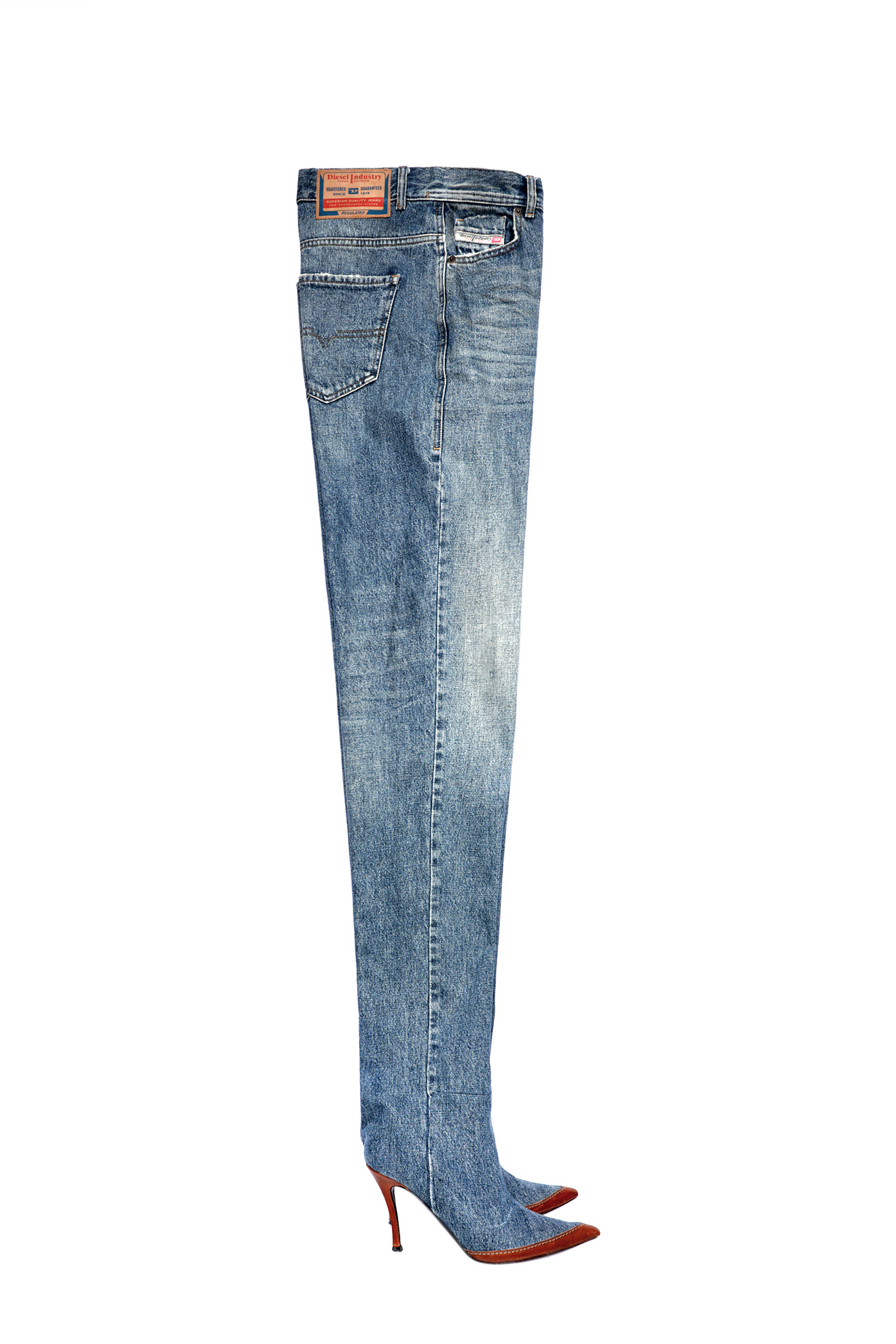Diesel - Straight Jeans 1956 D-Tulip 007A7, Medium blue - Image 1