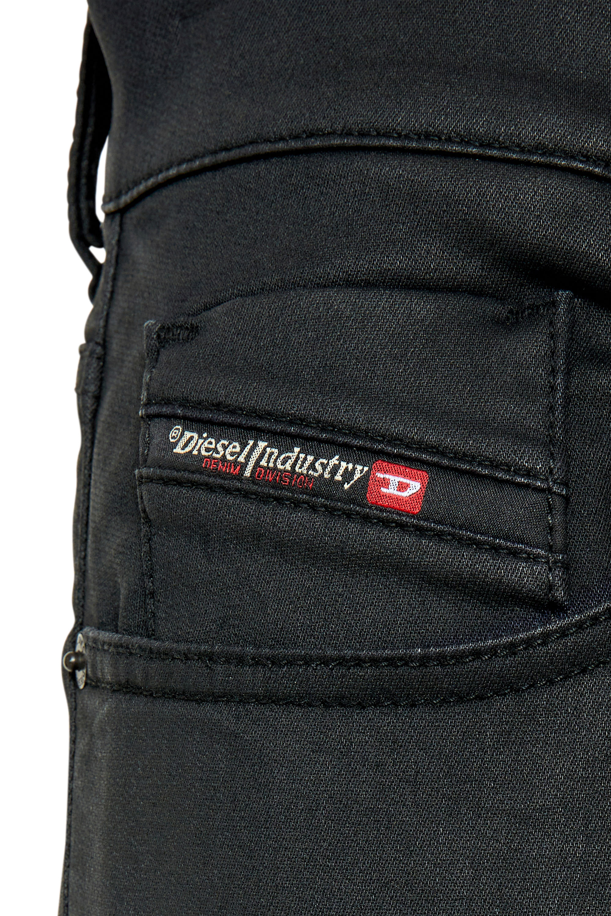 Diesel - D-Strukt JoggJeans® 068CP Slim, Black/Dark grey - Image 3