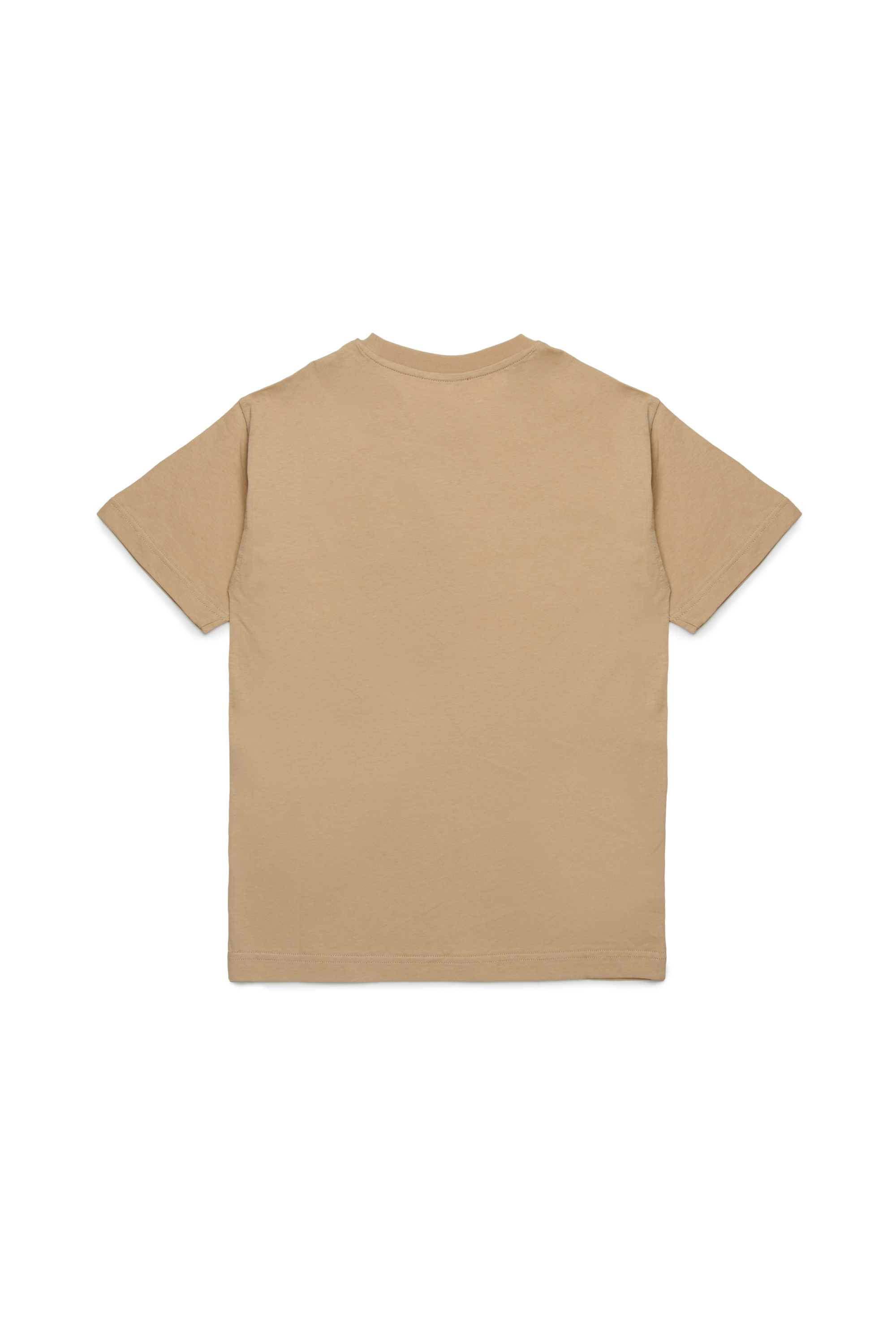 Diesel - TBONNIE OVER, Man's Cotton T-shirt with logo print in Light Brown - 2