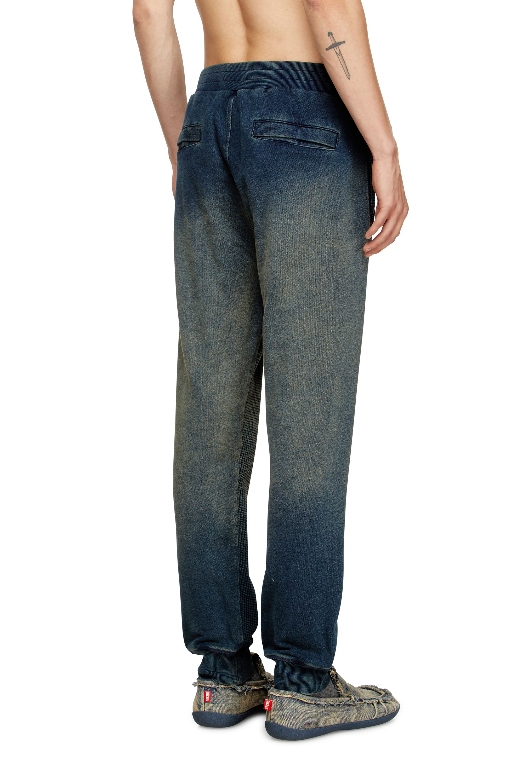 Diesel - P-WAFY, Man's Waffle track pants in Dark Blue - 3