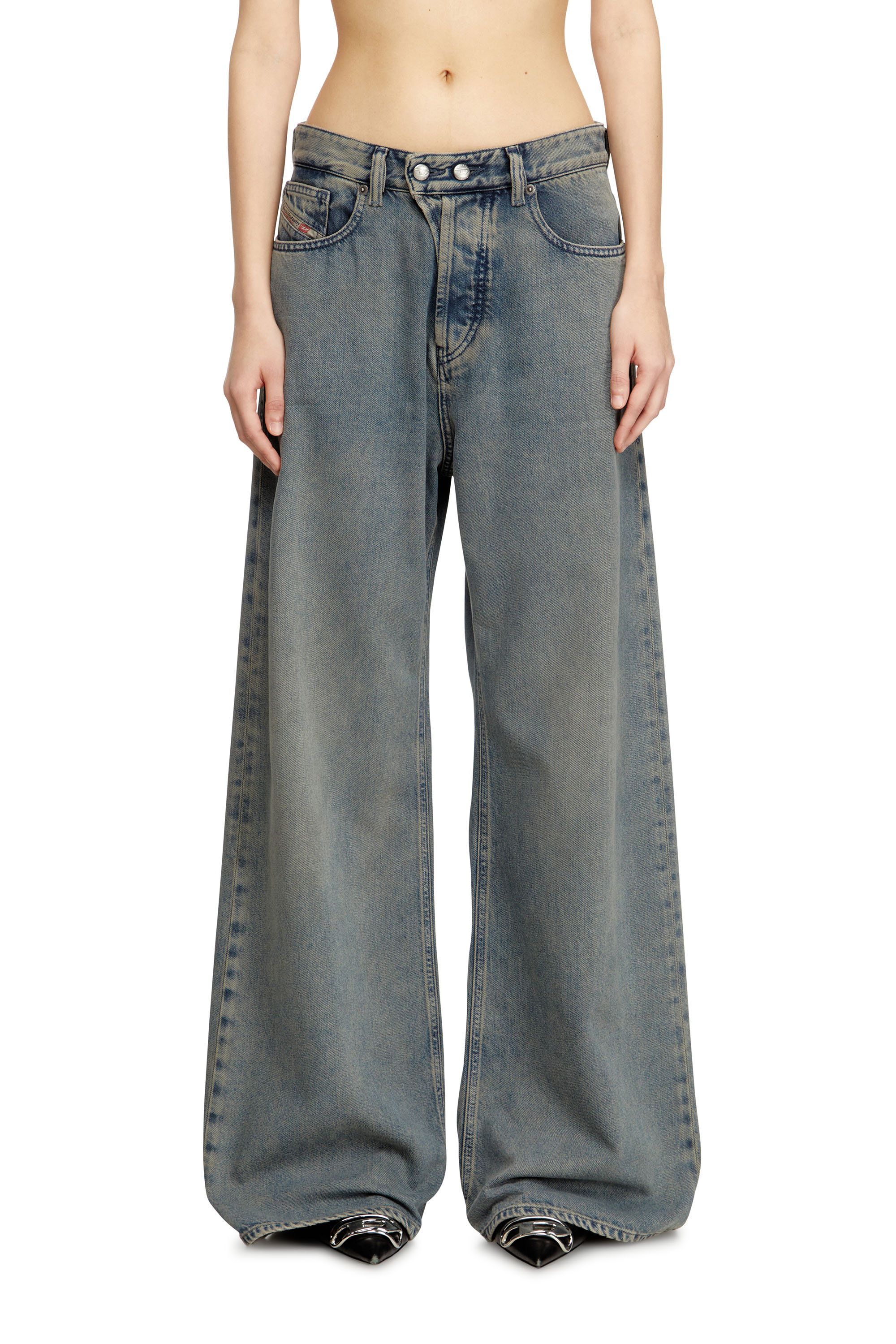 Diesel - Woman's Relaxed Jeans 1996 D-Sire 09N24, Medium blue - 1