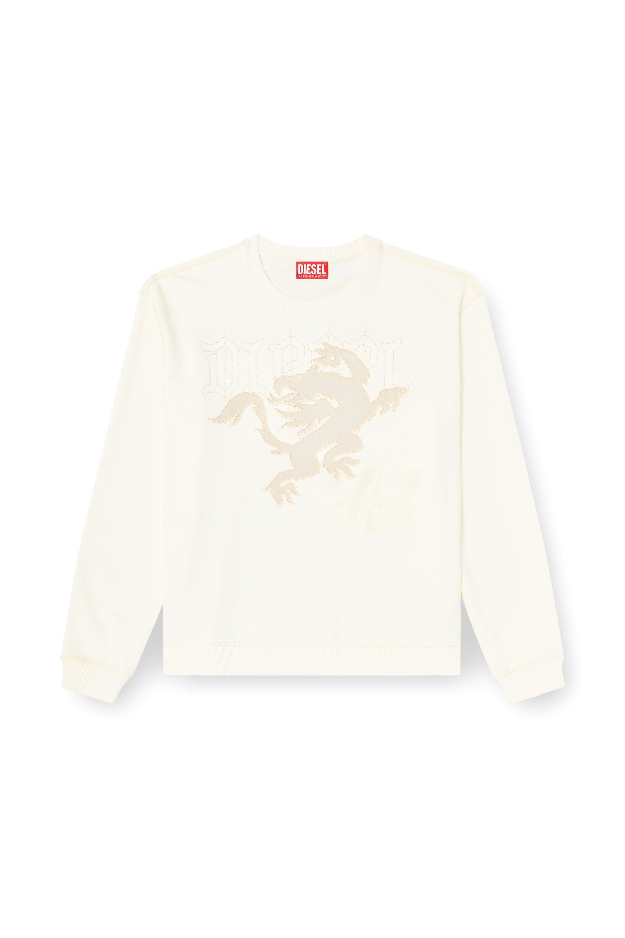 Diesel - S-NORM-AA3, Man's Sweatshirt with embroidery and print in null - 3