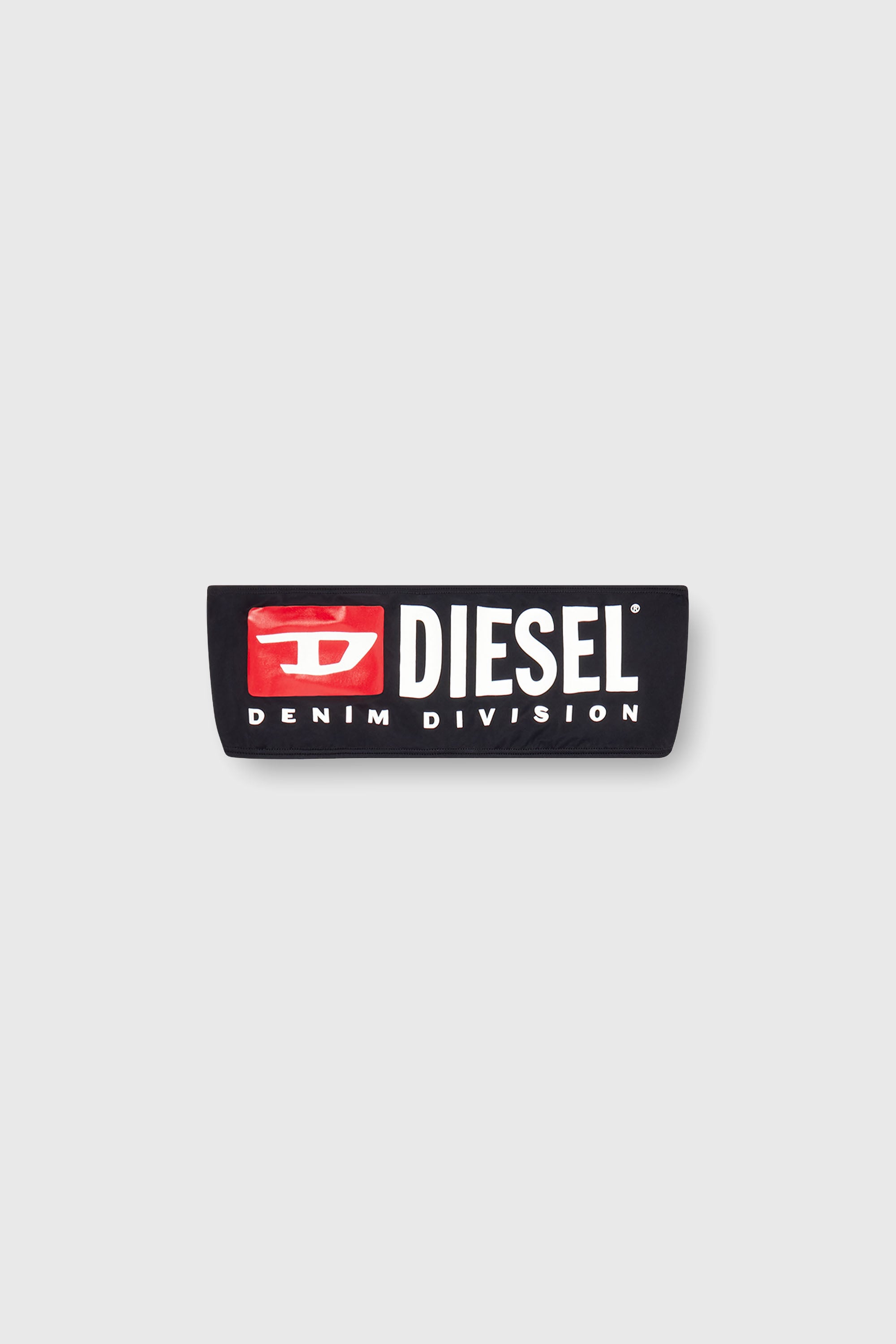 Diesel - BFB-BRYNA, Woman's Bandeau bikini top with maxi logo in Black - 2