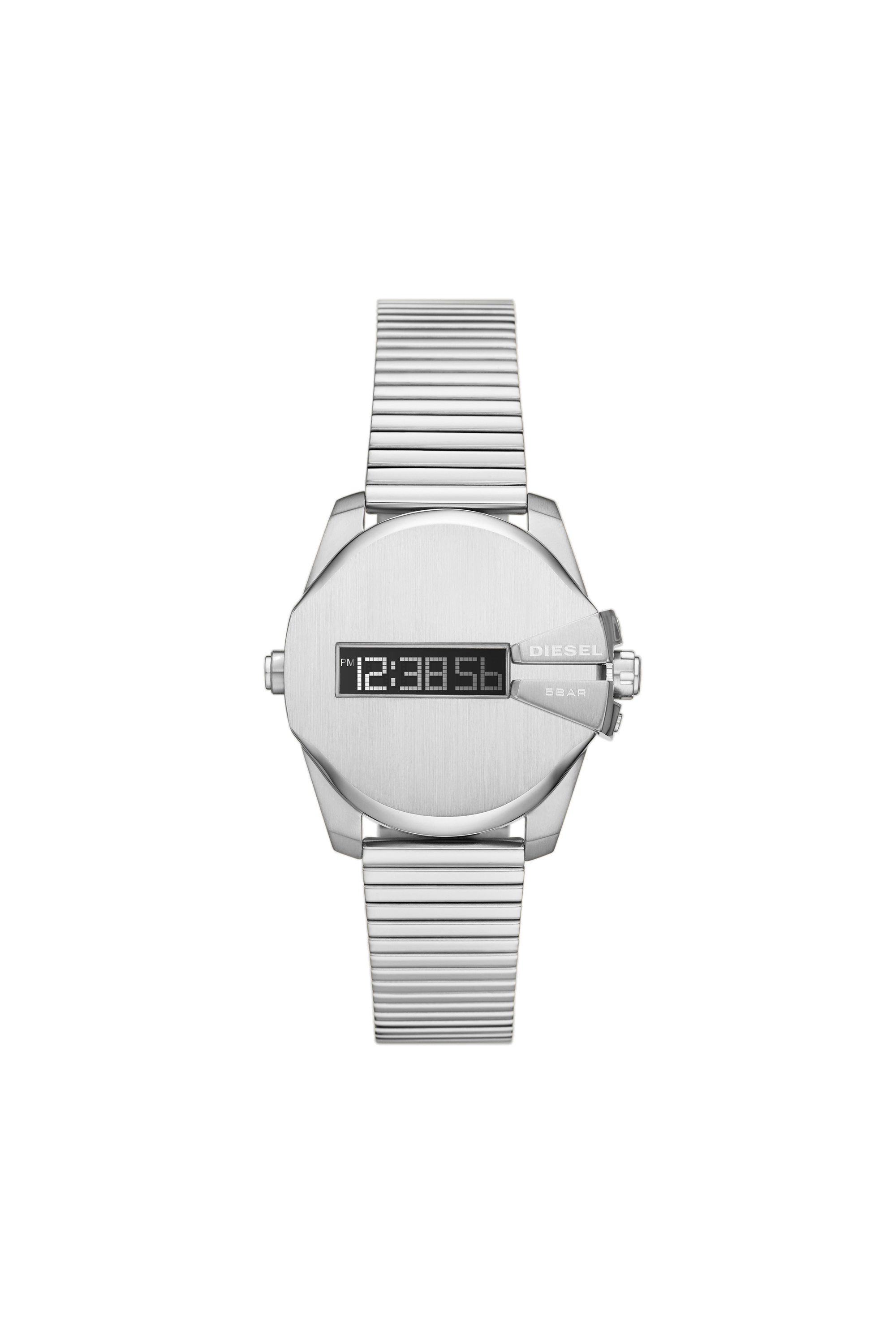 Diesel - DZ1962, Unisex's Baby Chief digital stainless steel watch in Silver - 1