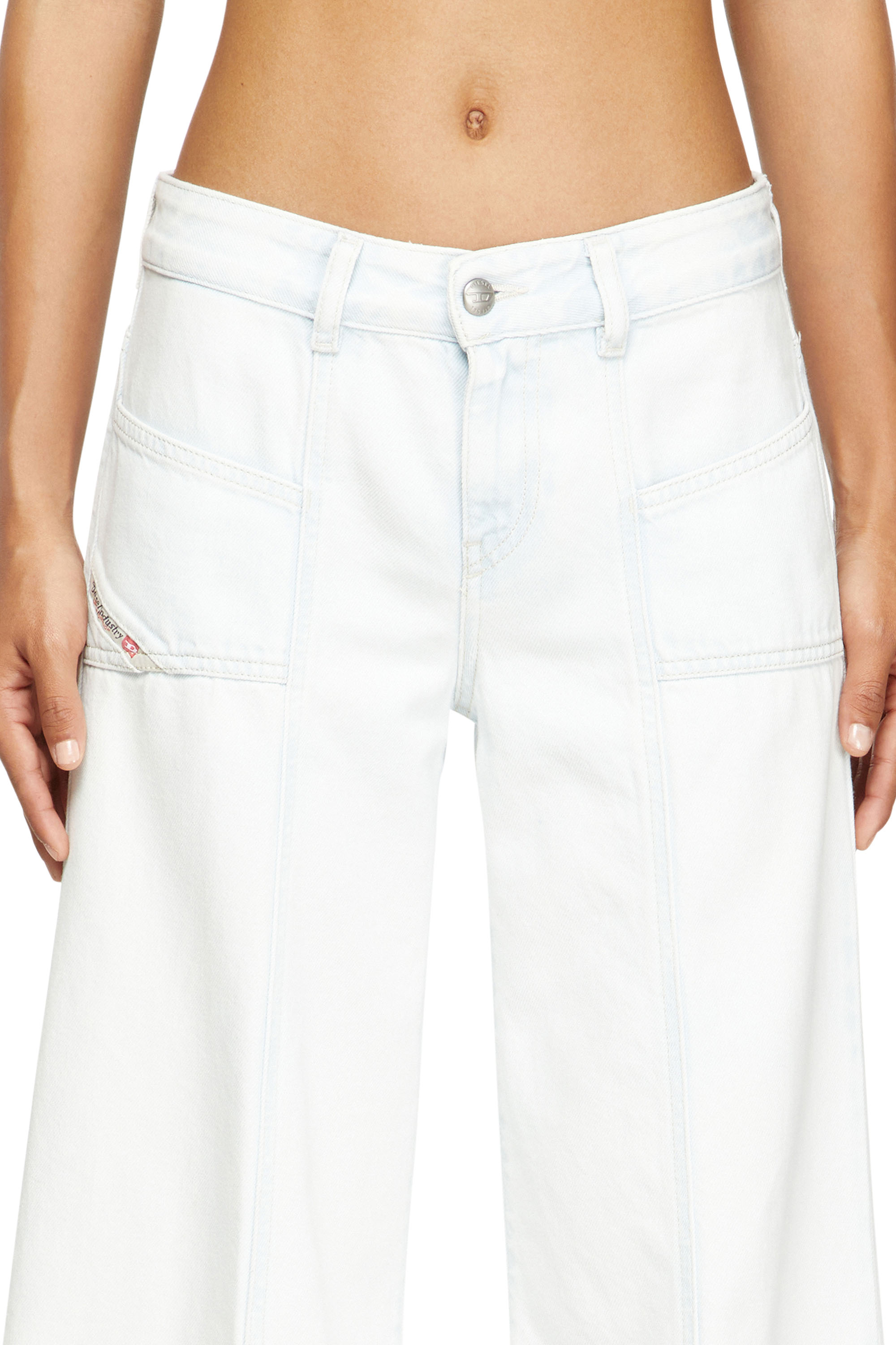 Flare Jeans D-Akii 09M08, White Diesel - Woman's Flare Jeans D-Akii 09M08, White - 5