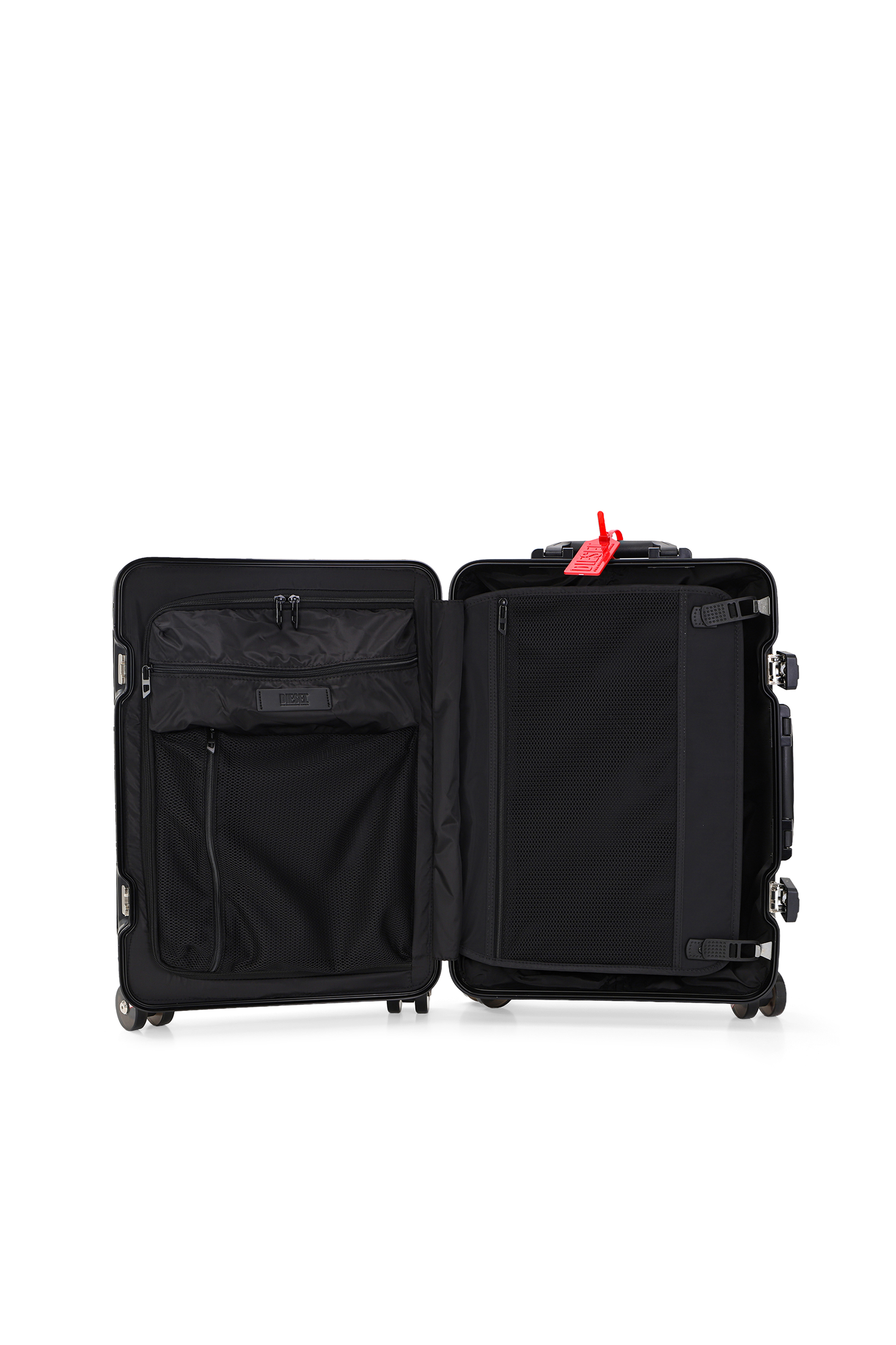 Diesel - DIESEL ALUMINUM TROLLEY- DSL002, Unisex's Aluminum suitcase size S in Black - 3