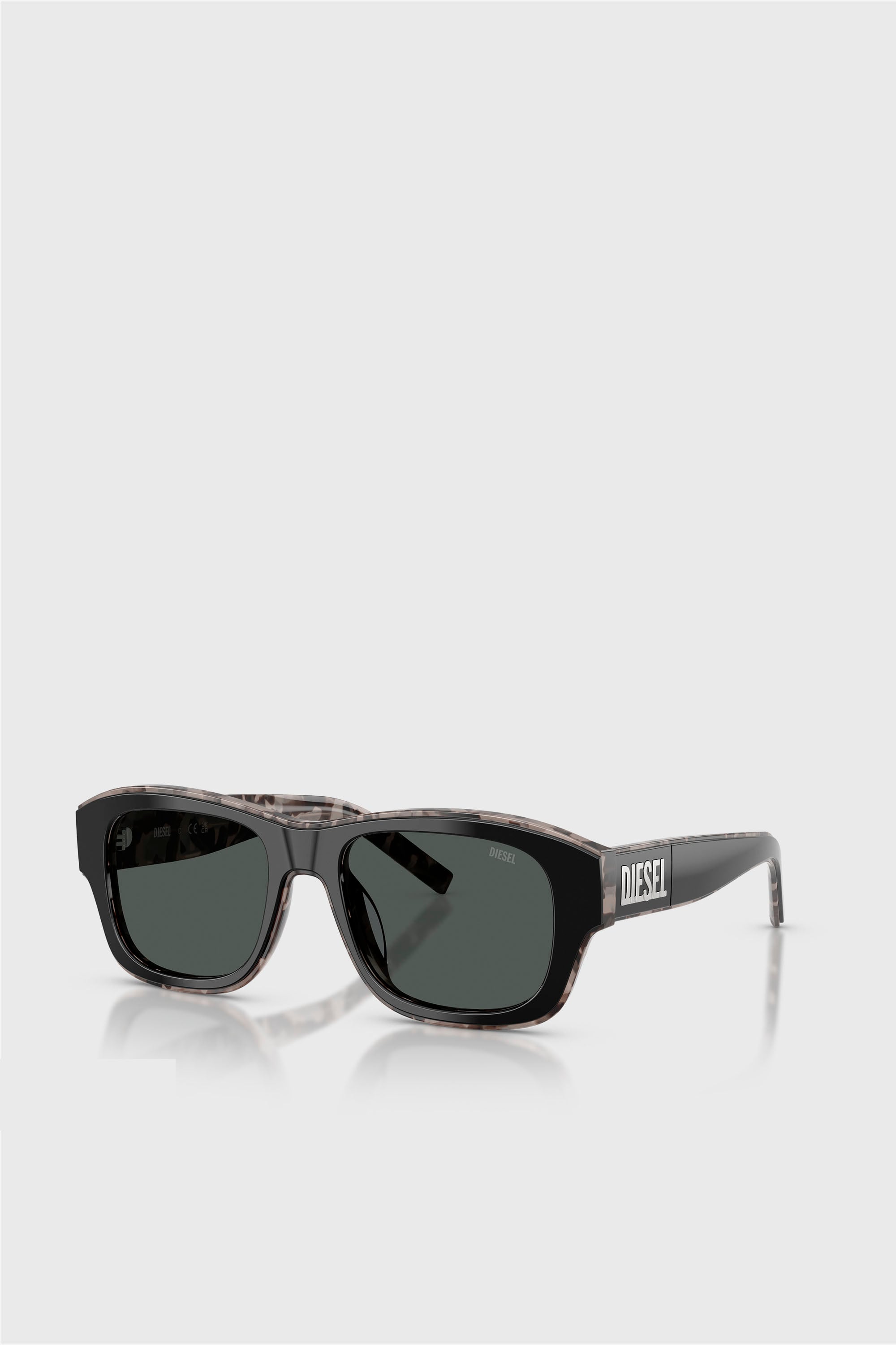 Diesel - 0DL2020U, Unisex's Rectangular Sunglasses in Black - 2