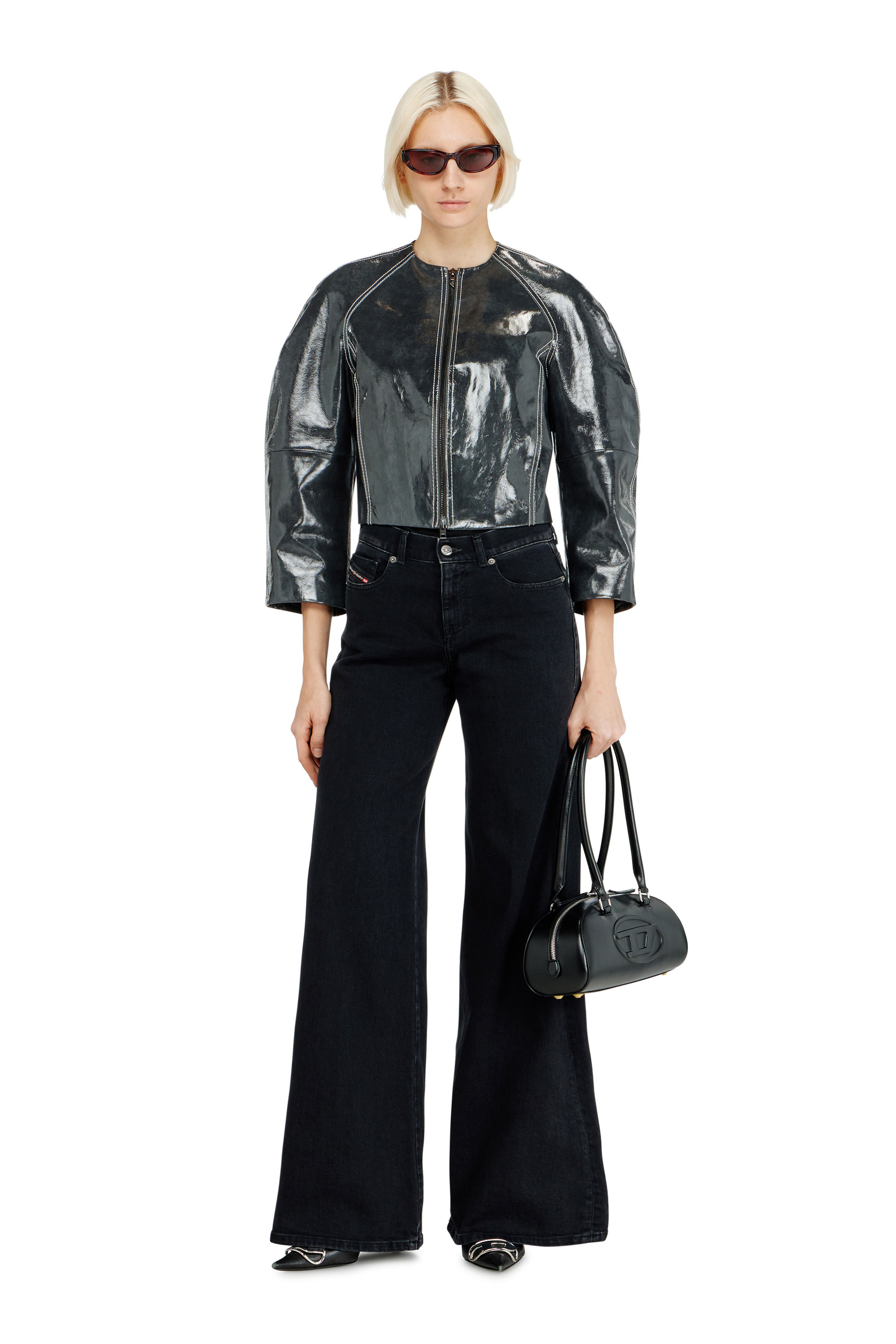 Diesel - Woman's Flare Jeans 1978 D-Akemi 09N89, Black/Dark grey - 1