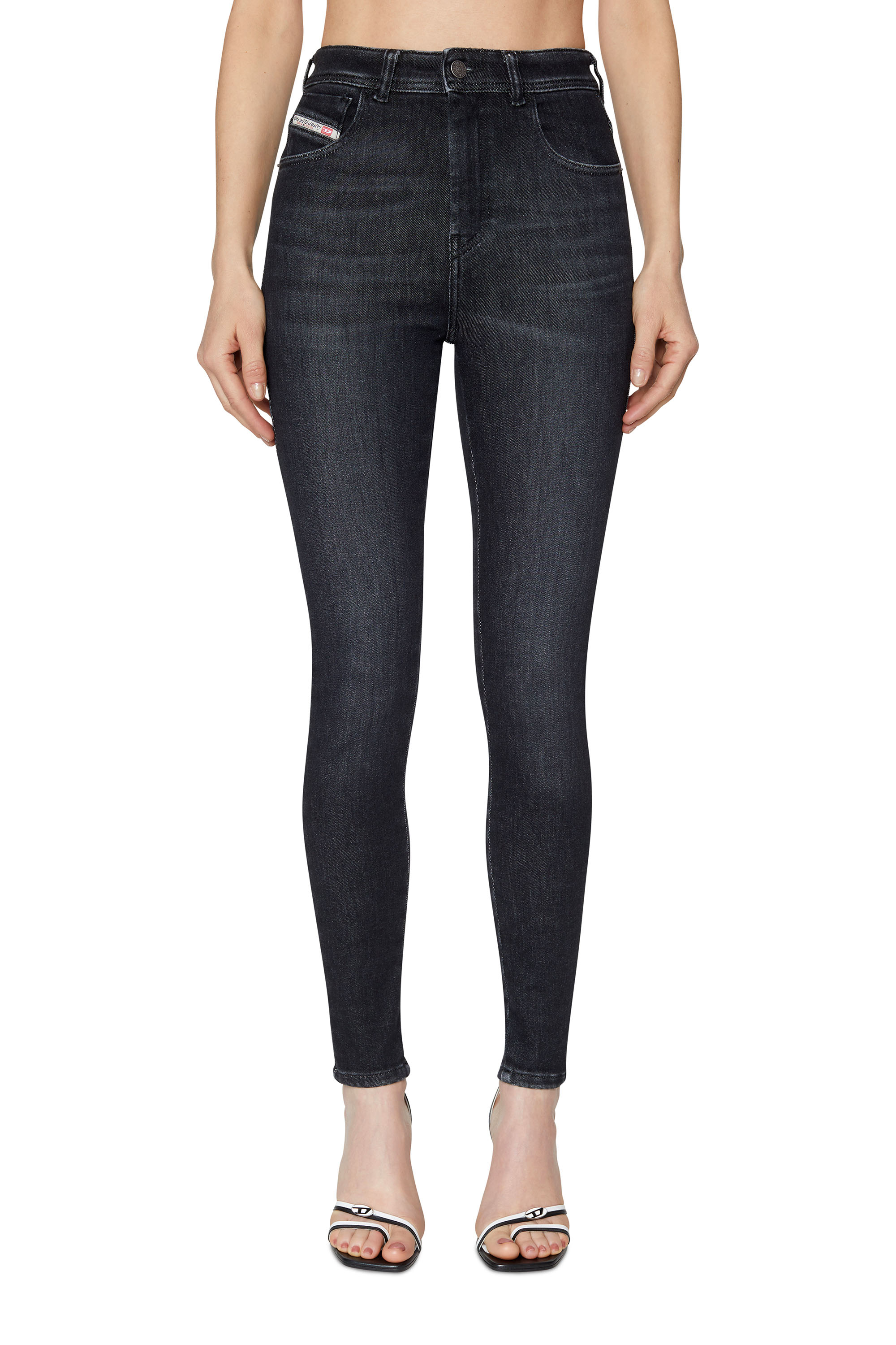 Diesel - Super skinny Jeans 1984 Slandy-High 09D96, Black/Dark grey - Image 2