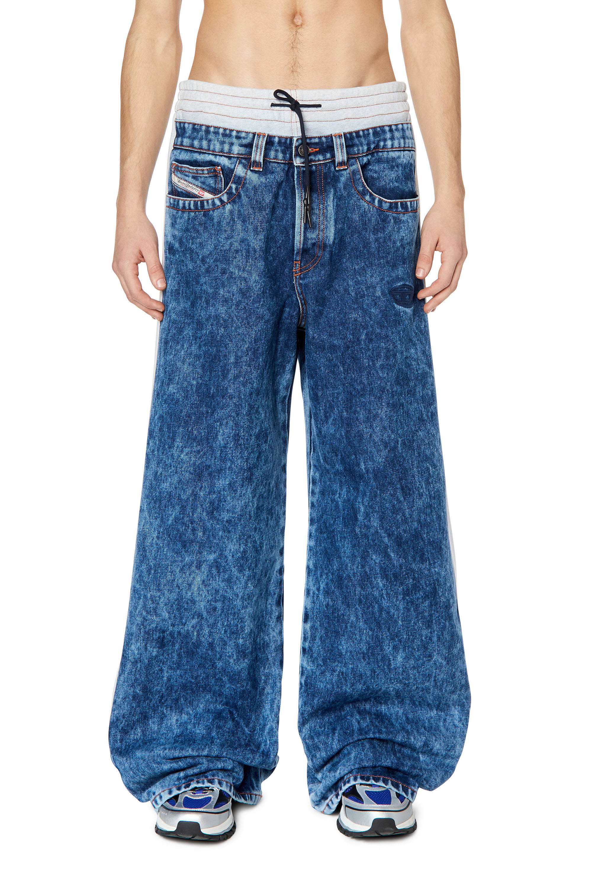 Diesel - D-Seri 0EMAW Straight Jeans, Medium blue - Image 1