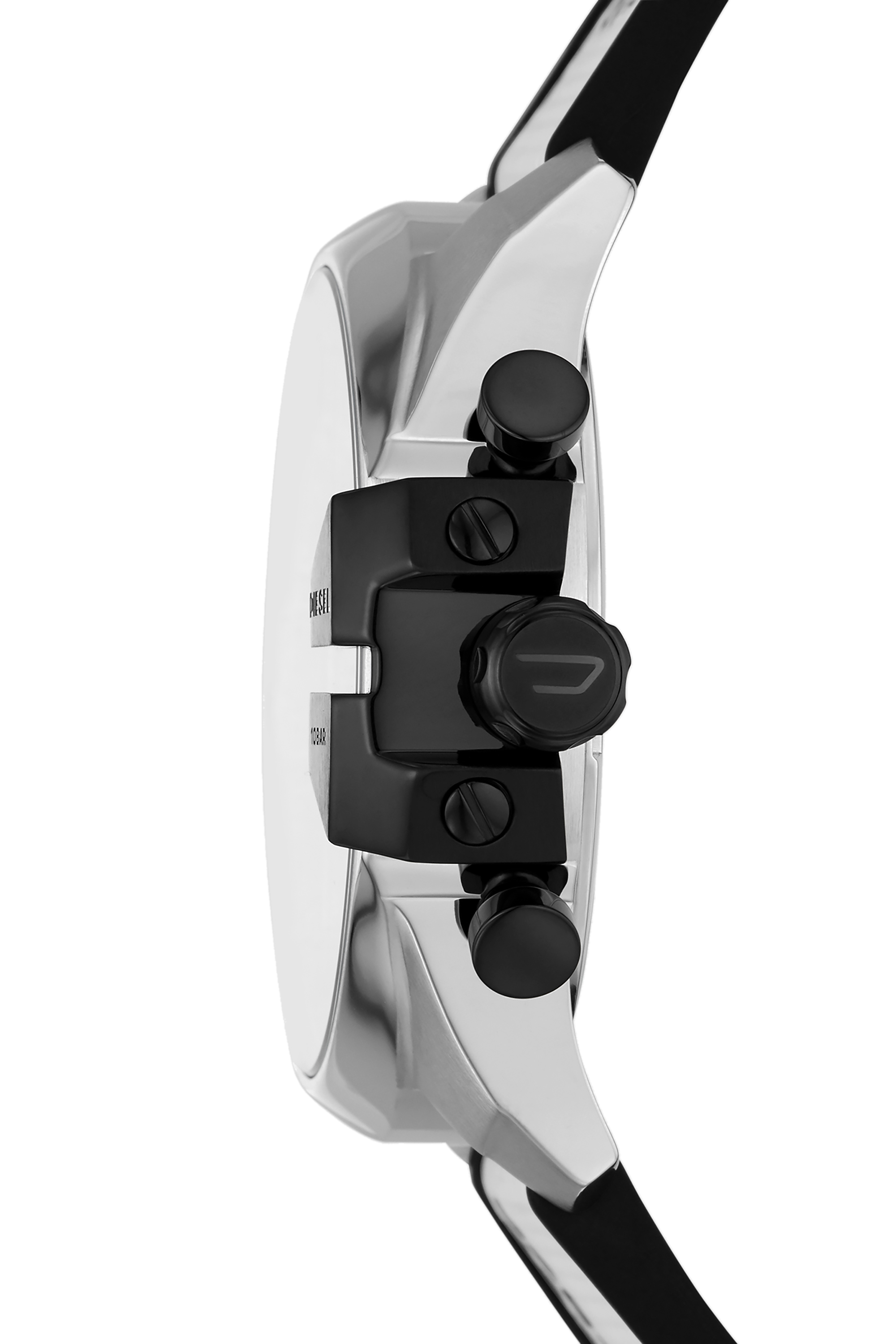 Diesel - DZ4564, Man's Baby Chief chronograph white canvas watch in White - 3