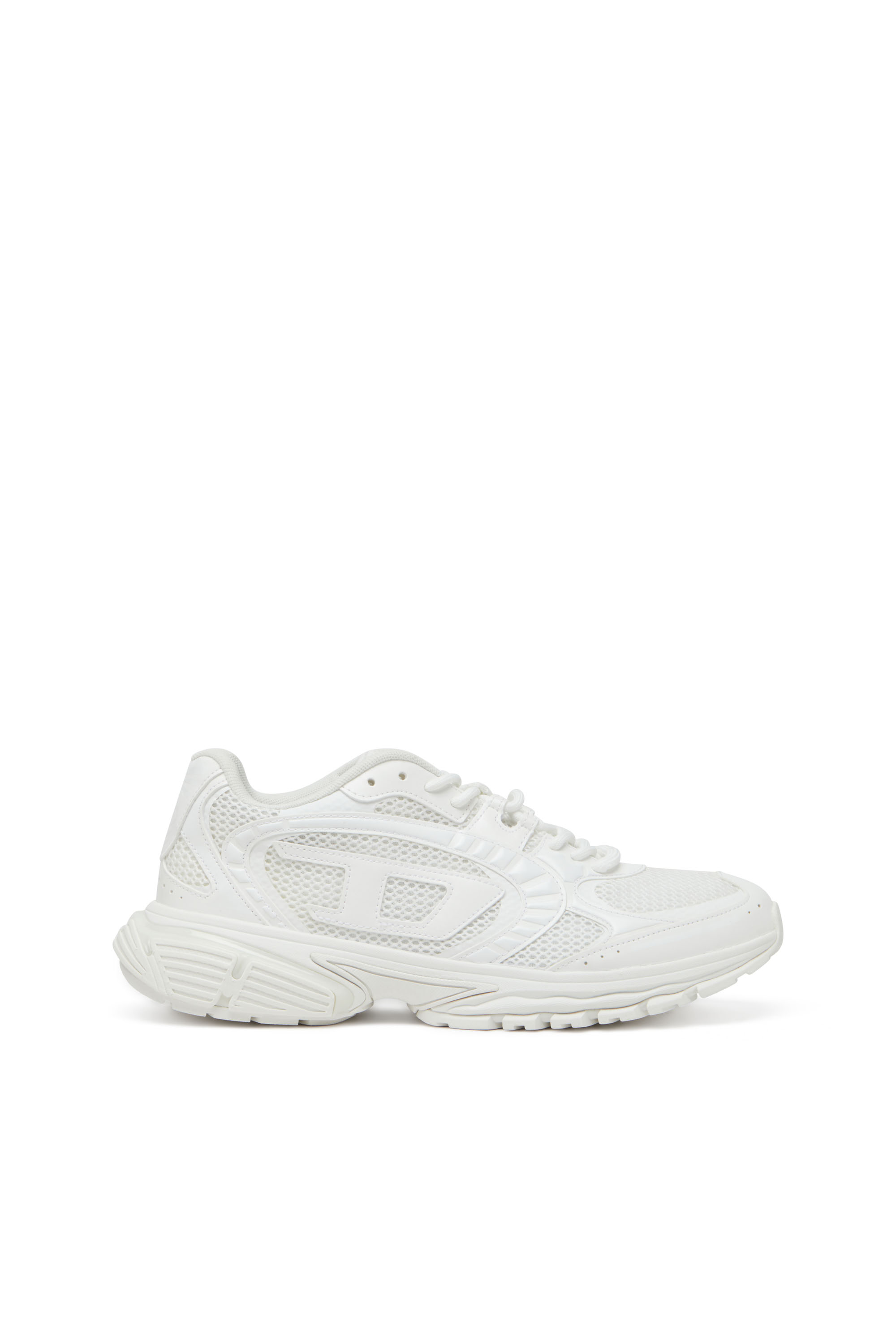 S-PRO-V-DENSE LOW, White Diesel - S-PRO-V-DENSE LOW, Man's S-Pro-V-Dense-Mesh sneakers with Oval D logo in White - 1