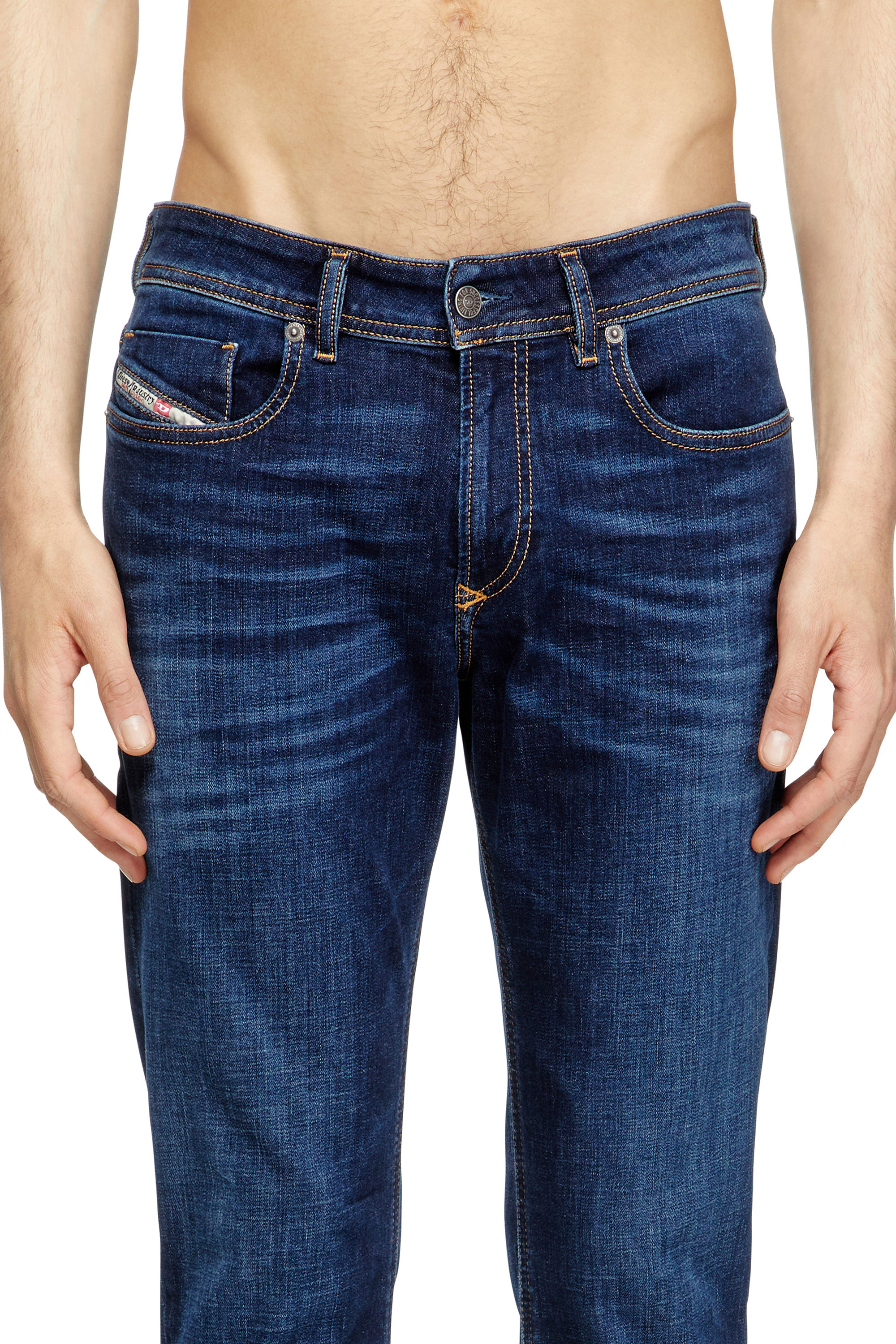 Skinny Jeans 1979 Sleenker 09J17, Dark Blue Diesel - Man's Skinny Jeans 1979 Sleenker 09J17, Dark Blue - 5