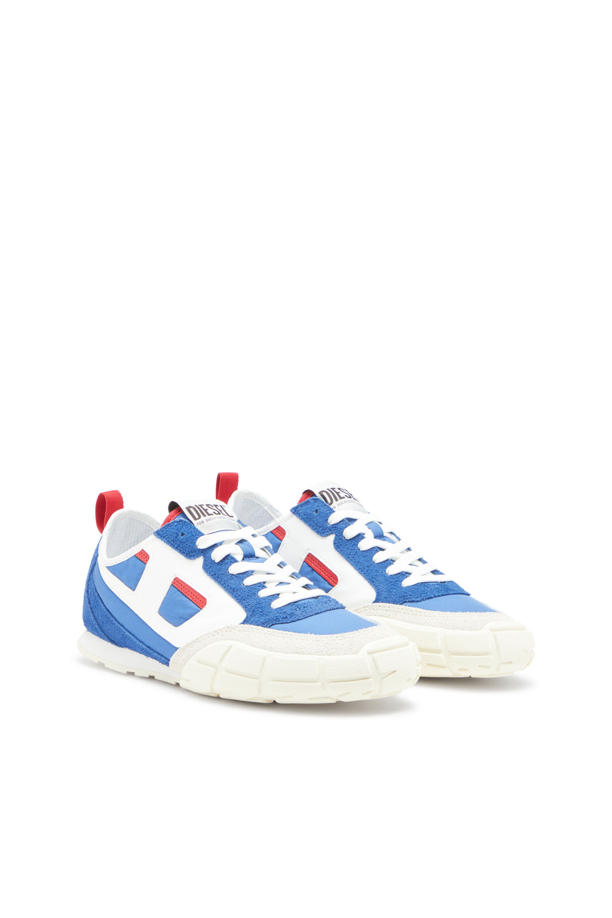 Diesel - S-PAGODHA LOW, Man's Sneakers in leather, suede and ripstop in null - 2