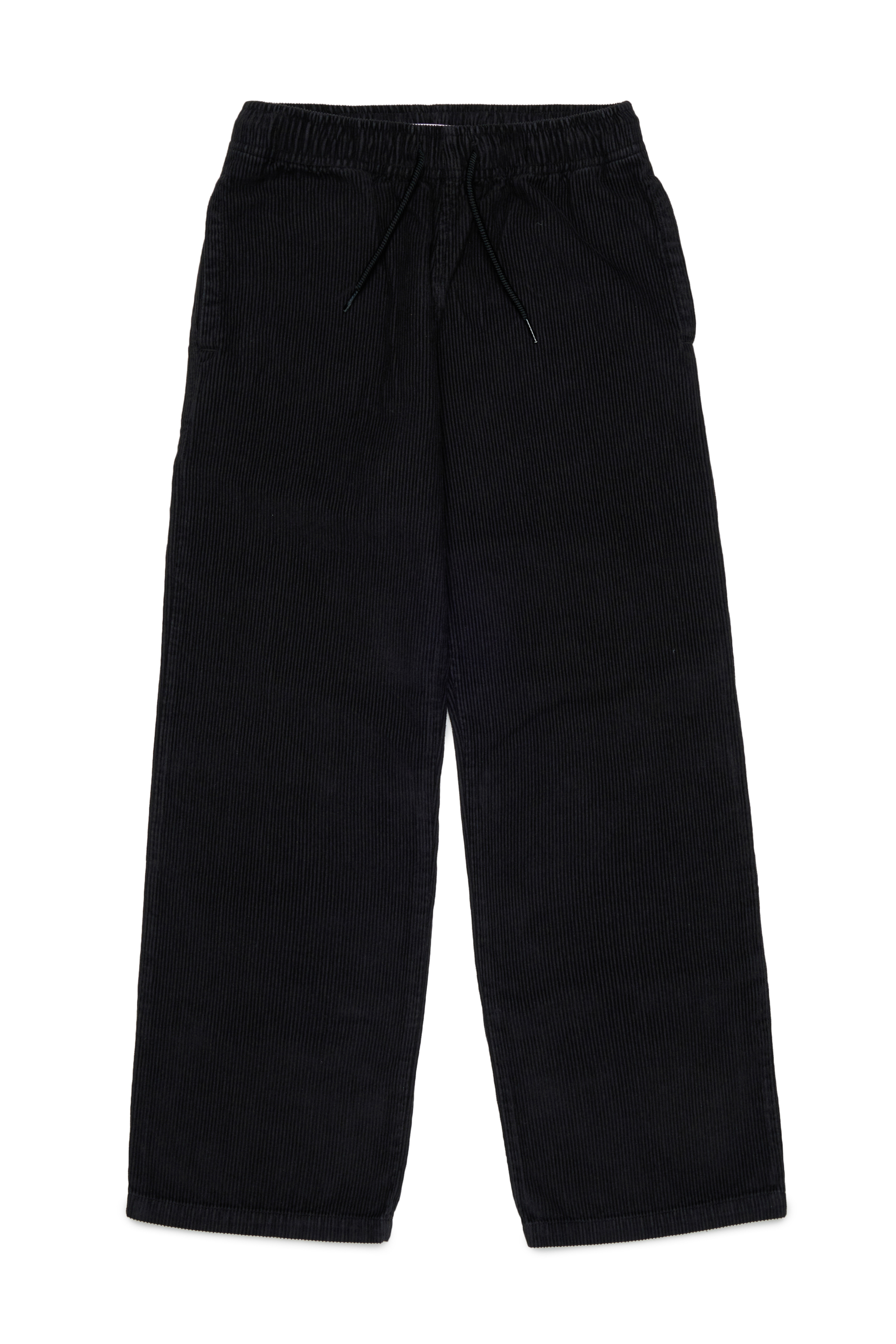 Diesel - PMILL, Man's Corduroy pants with drawstring waist in Black - 1