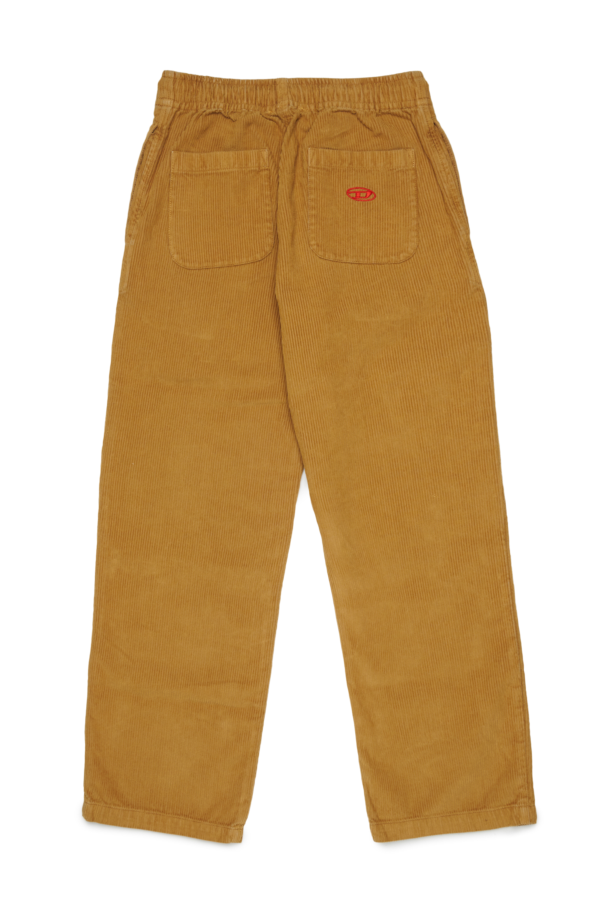 Diesel - PMILL, Man's Corduroy pants with drawstring waist in Brown - 2