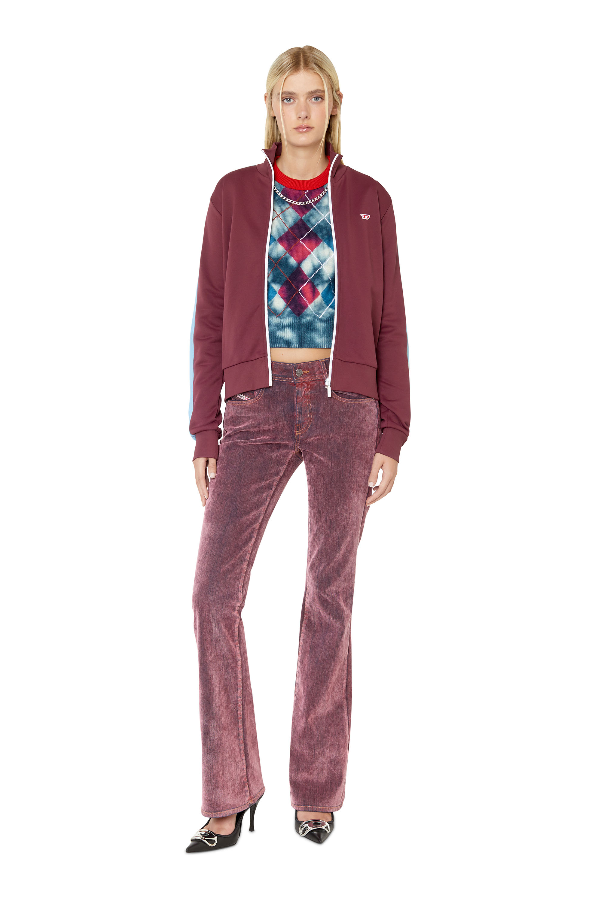 Diesel - 1969 D-EBBEY 0ELAH Bootcut and Flare Jeans, Pink - Image 2