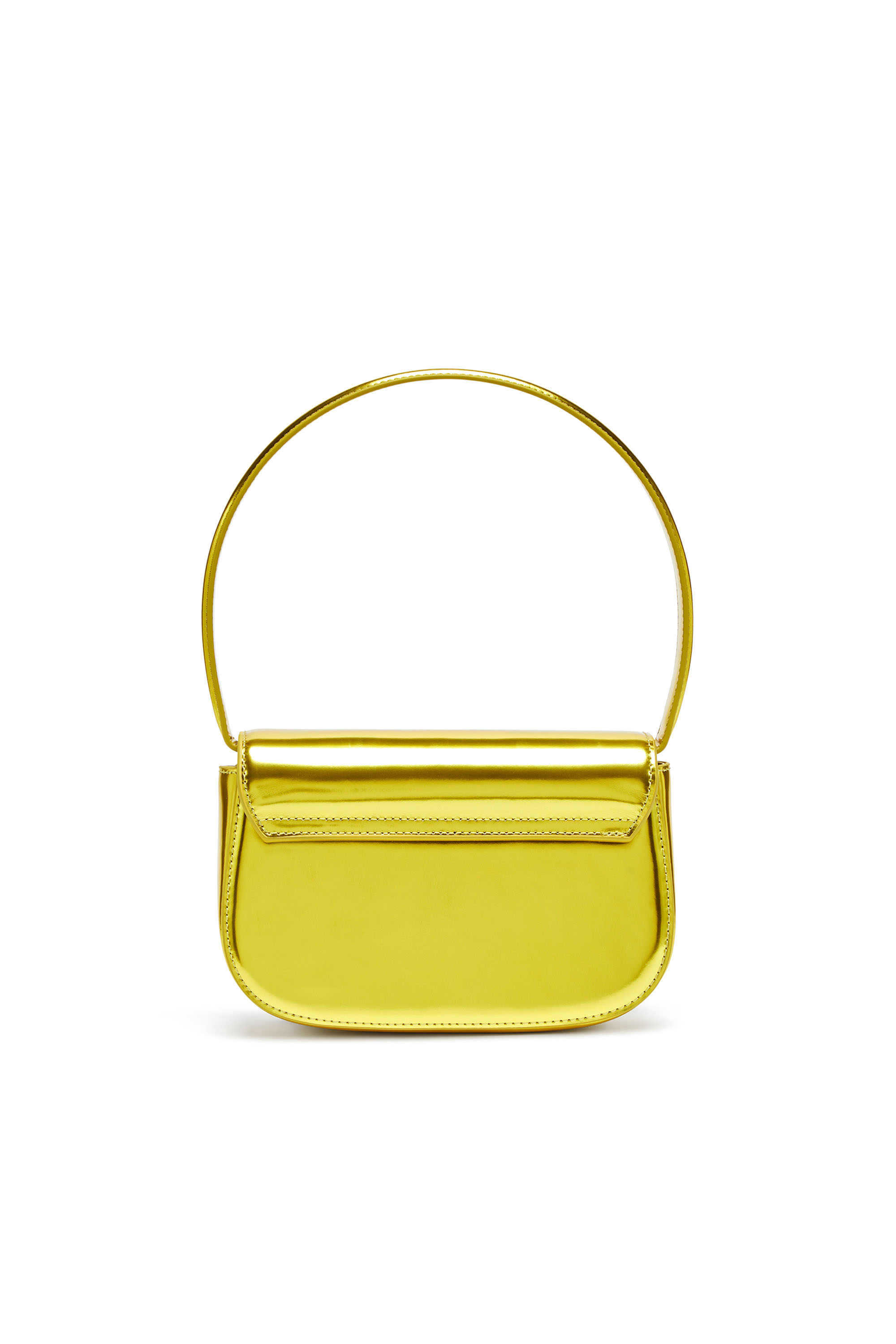 Diesel - 1DR, Woman's 1DR-Iconic shoulder bag in mirrored leather in Yellow - 2