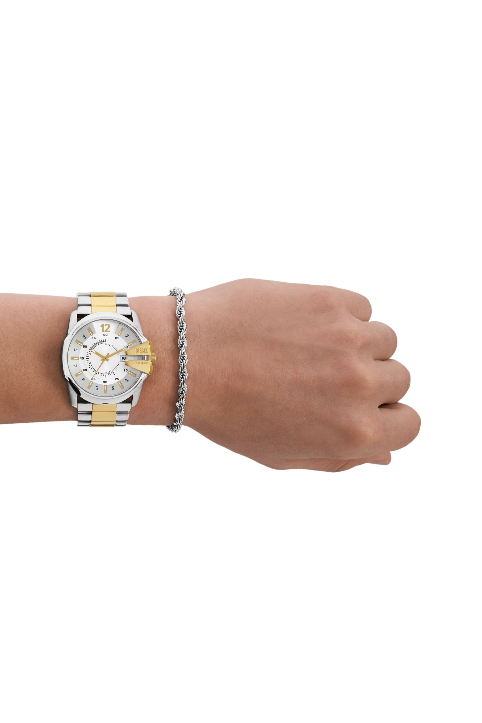 Men\'s Griffed Diesel bracelet | set and DZ4650 silicone watch