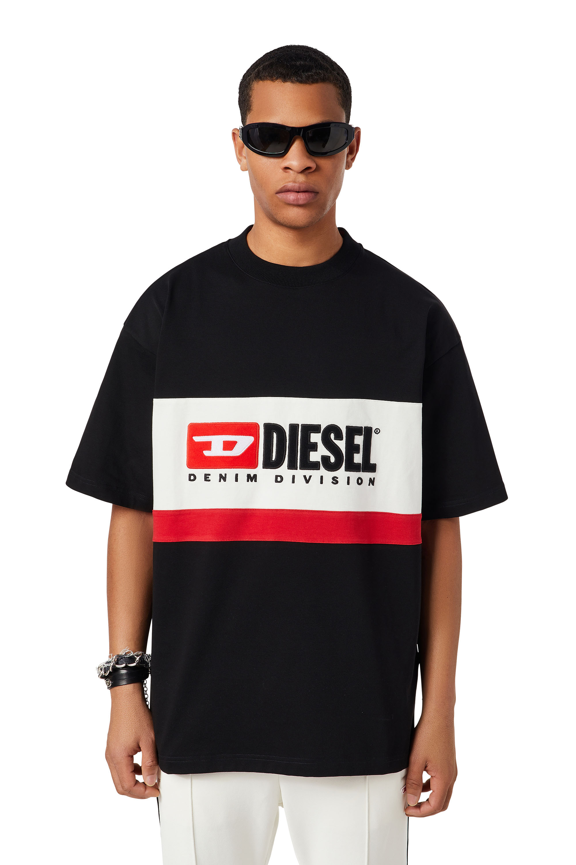 Diesel - T-STREAP-DIVISION, Black - Image 1