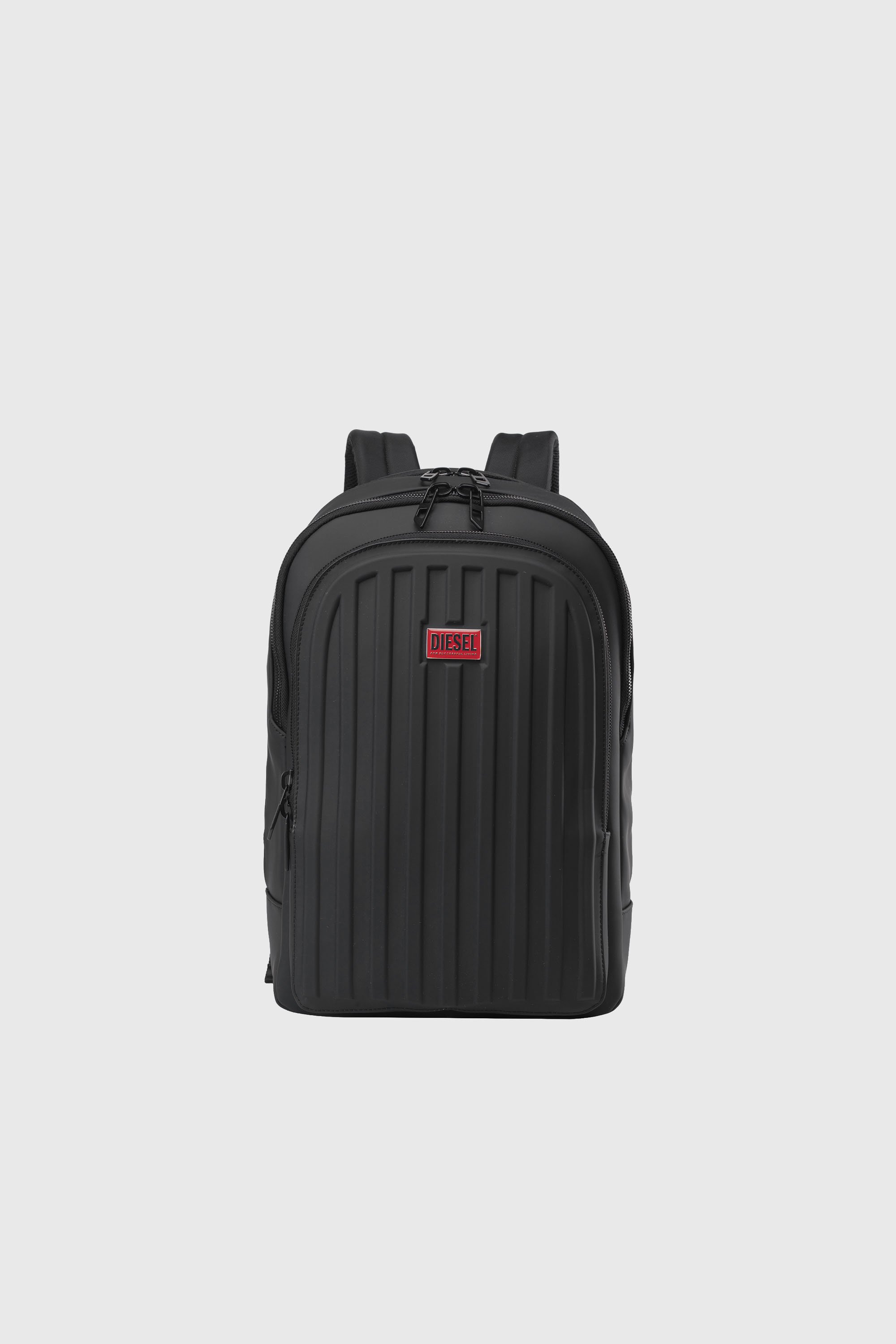 Diesel - DIESEL ALUMINUM BACKPACK DSB003, Unisex's Functional business backpack in Black - 1