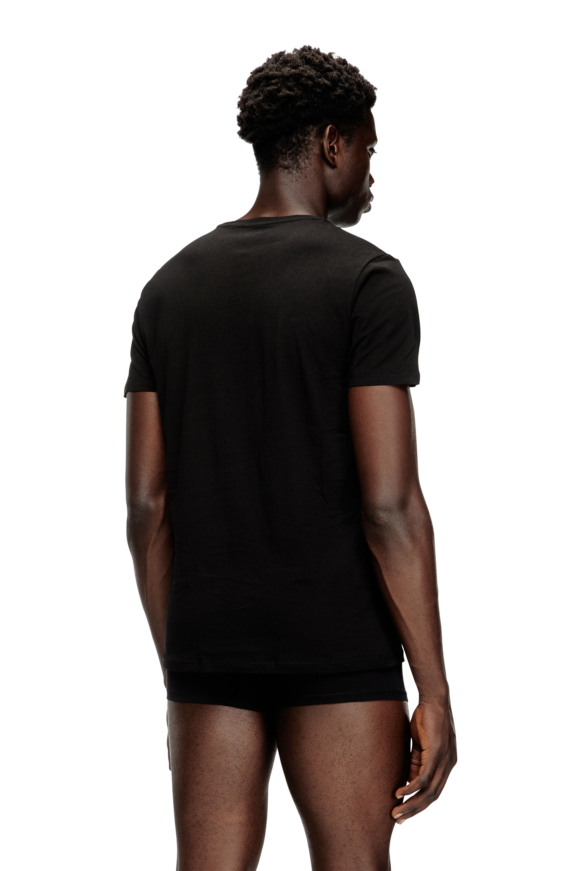 Diesel - UMTEE-MICHAEL3PACK, Man's Three-pack of V-neck T-shirts in Black - 4