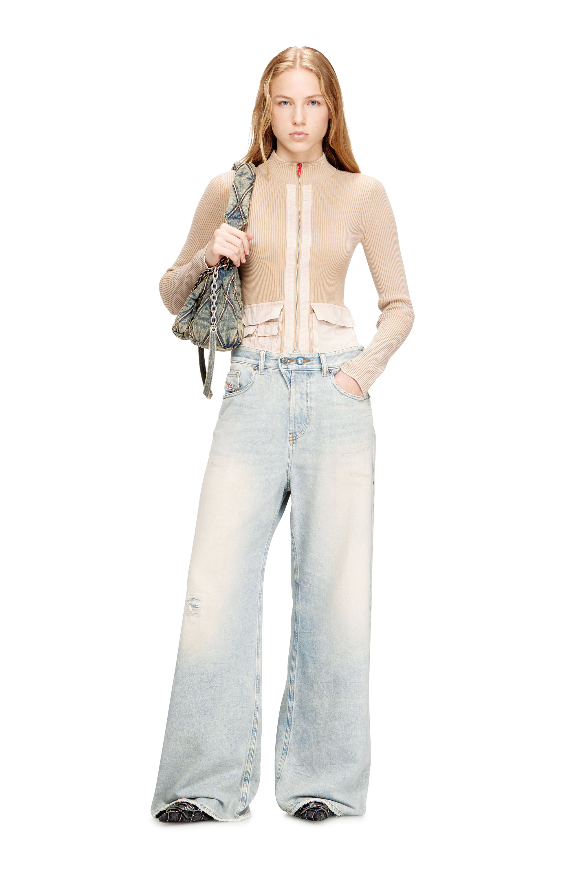 Diesel - Woman's Relaxed Jeans 1996 D-Sire 09N22, Light Blue - 2