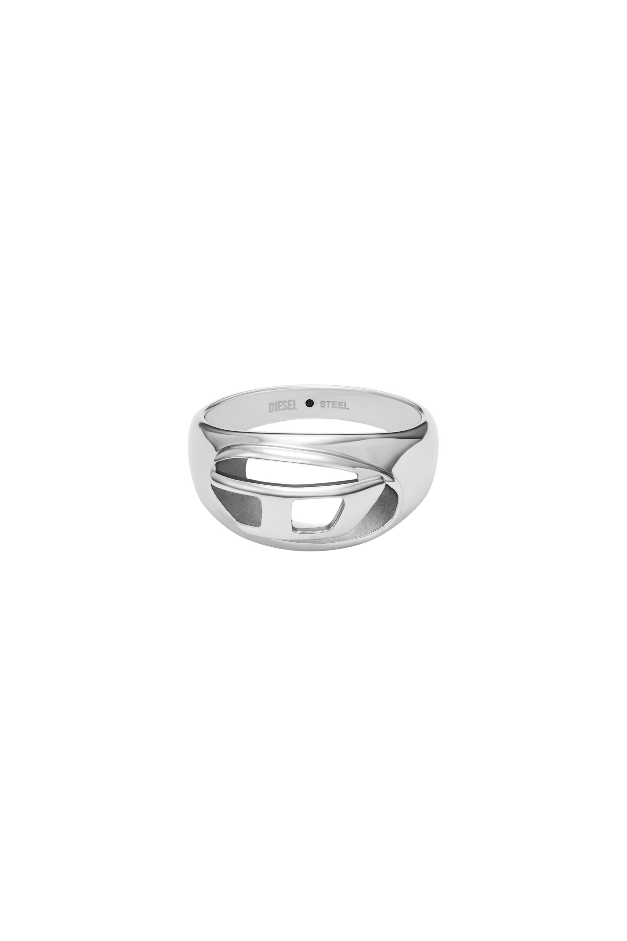 Diesel - DX1715040, Unisex's Stainless Steel Band Ring in Silver - 2