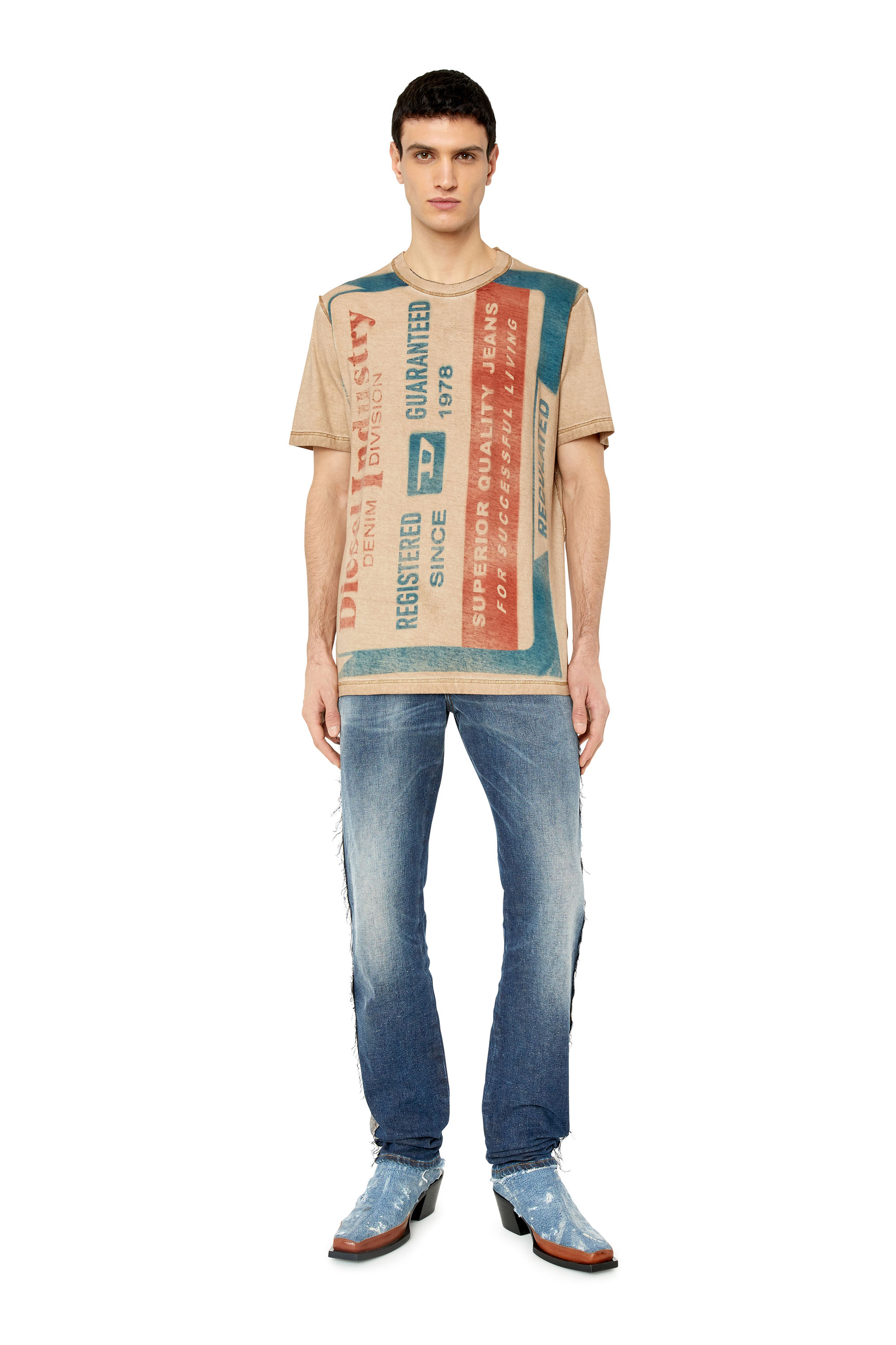 Diesel - T-JUST-G13, Beige/Red - Image 2