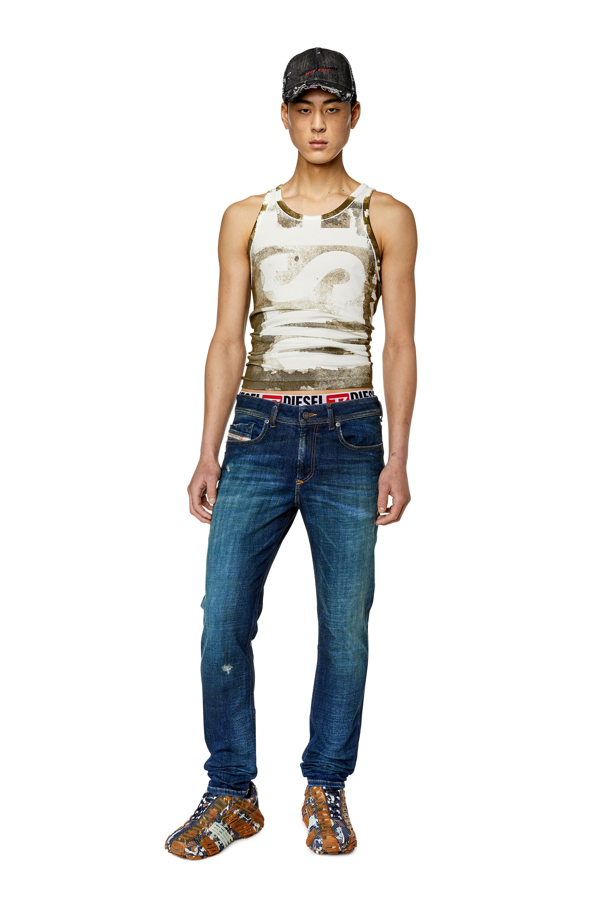 Diesel - 1979 Sleenker 09F09 Skinny Jeans, Dark Blue - Image 4