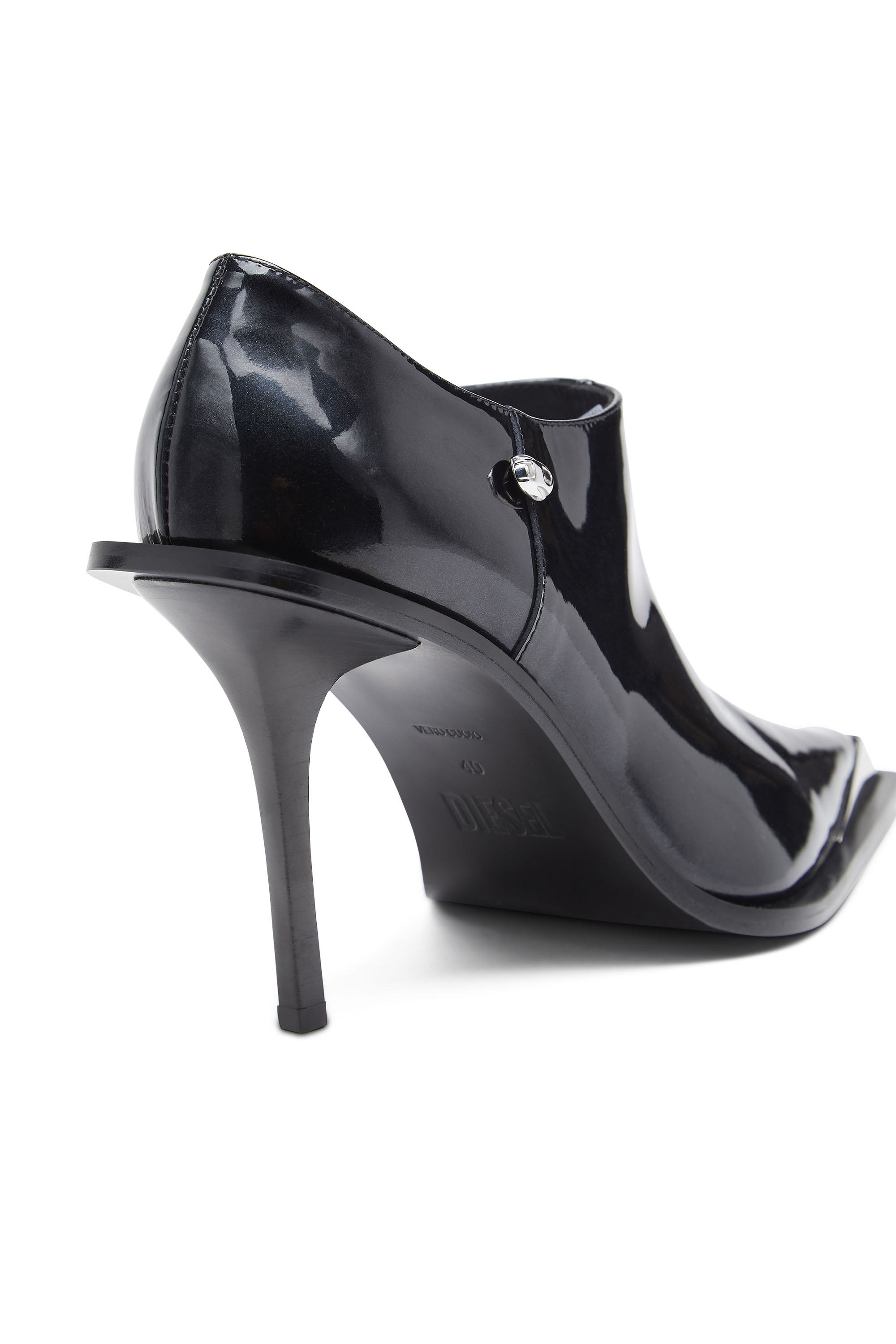 Diesel - D-TONA SC, Woman's D-Tona-Ankle boots in patent leather in Black - 5