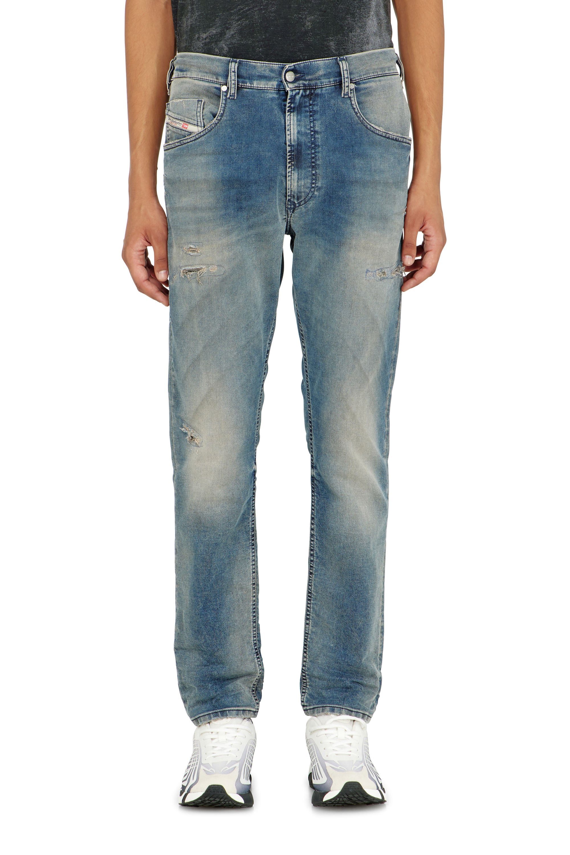 Diesel - Man's Regular 2032 D-Krooley-BW Joggjeans&reg; 068WY, Medium blue - 1