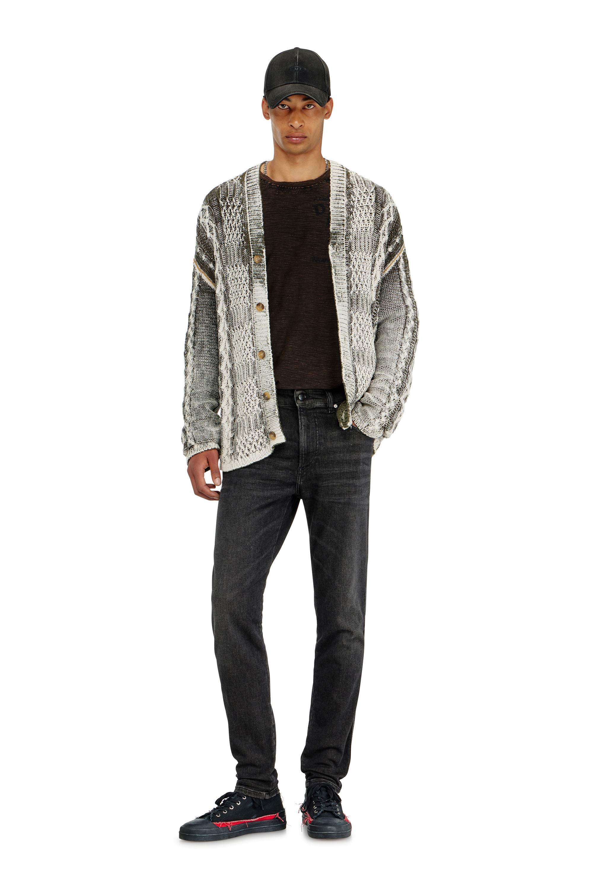 Diesel - Man's Slim 2062 D-Strukt Joggjeans&reg; 09P92, Black/Dark grey - 2