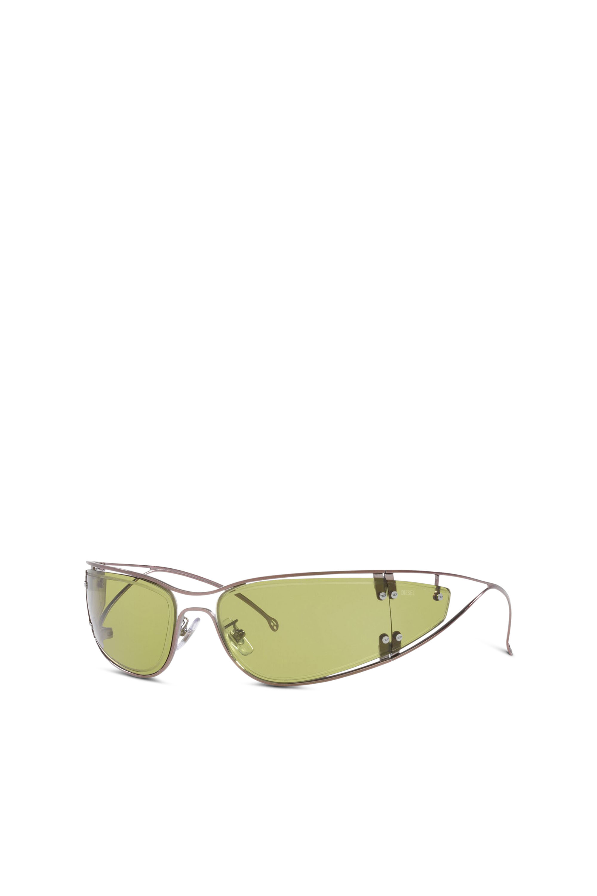 Diesel - 0DL1001, Unisex's Wraparound shape sunglasses in Green - 3