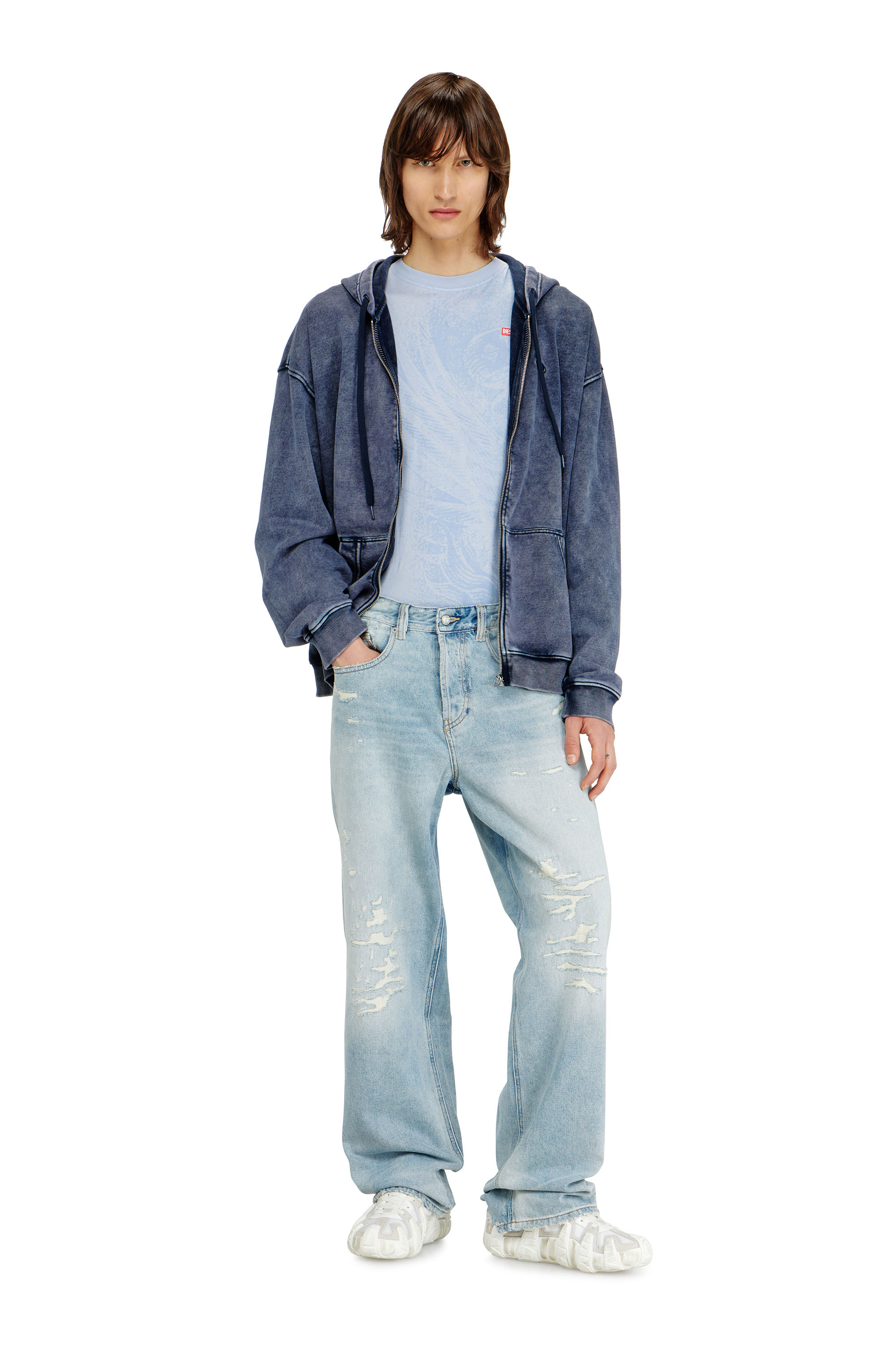 Diesel - Man's Relaxed Jeans 2001 D-Macro 09M53, Light Blue - 2