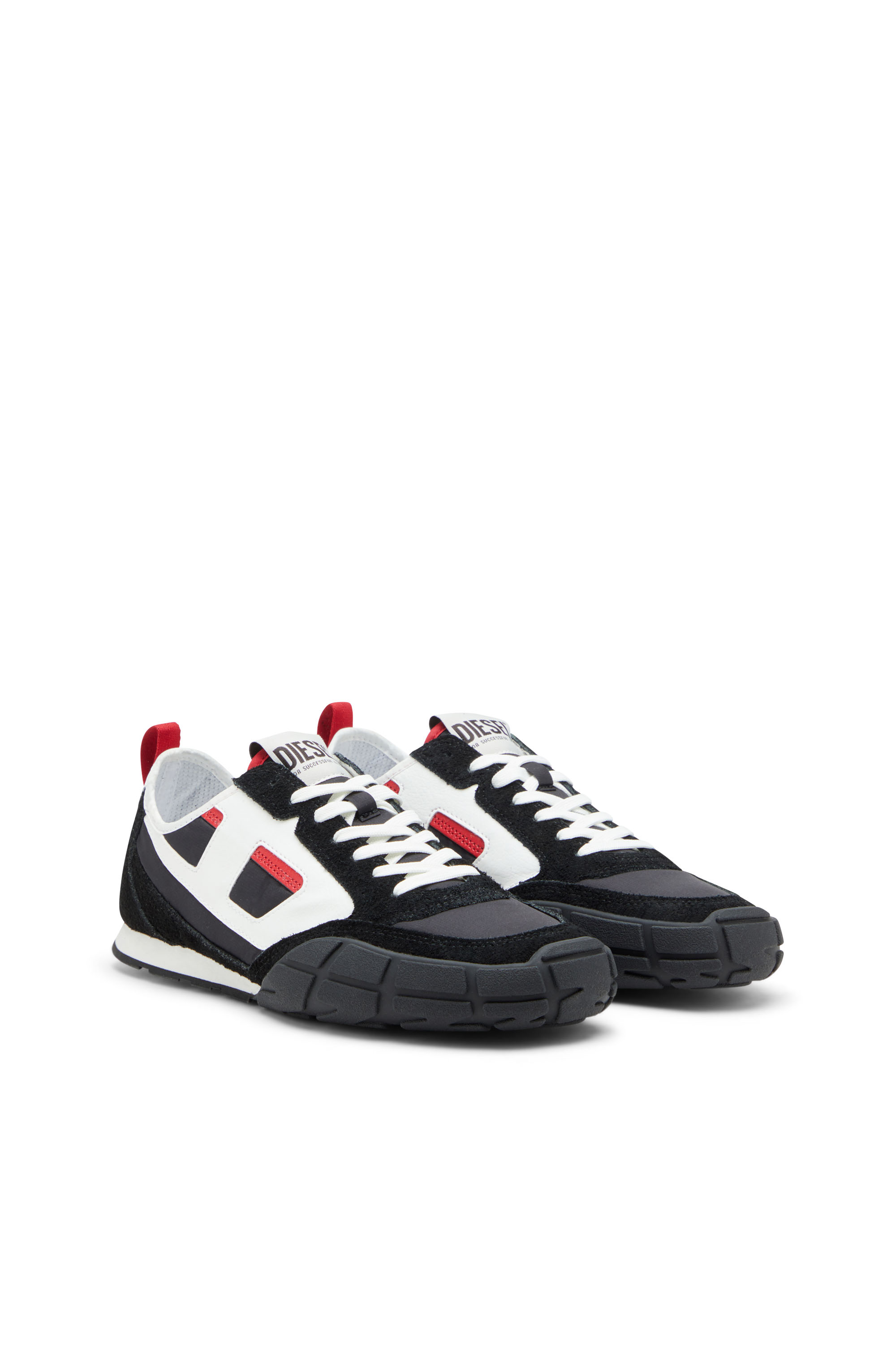 Diesel - S-PAGODHA LOW, Man's Sneakers in leather, suede and ripstop in null - 2