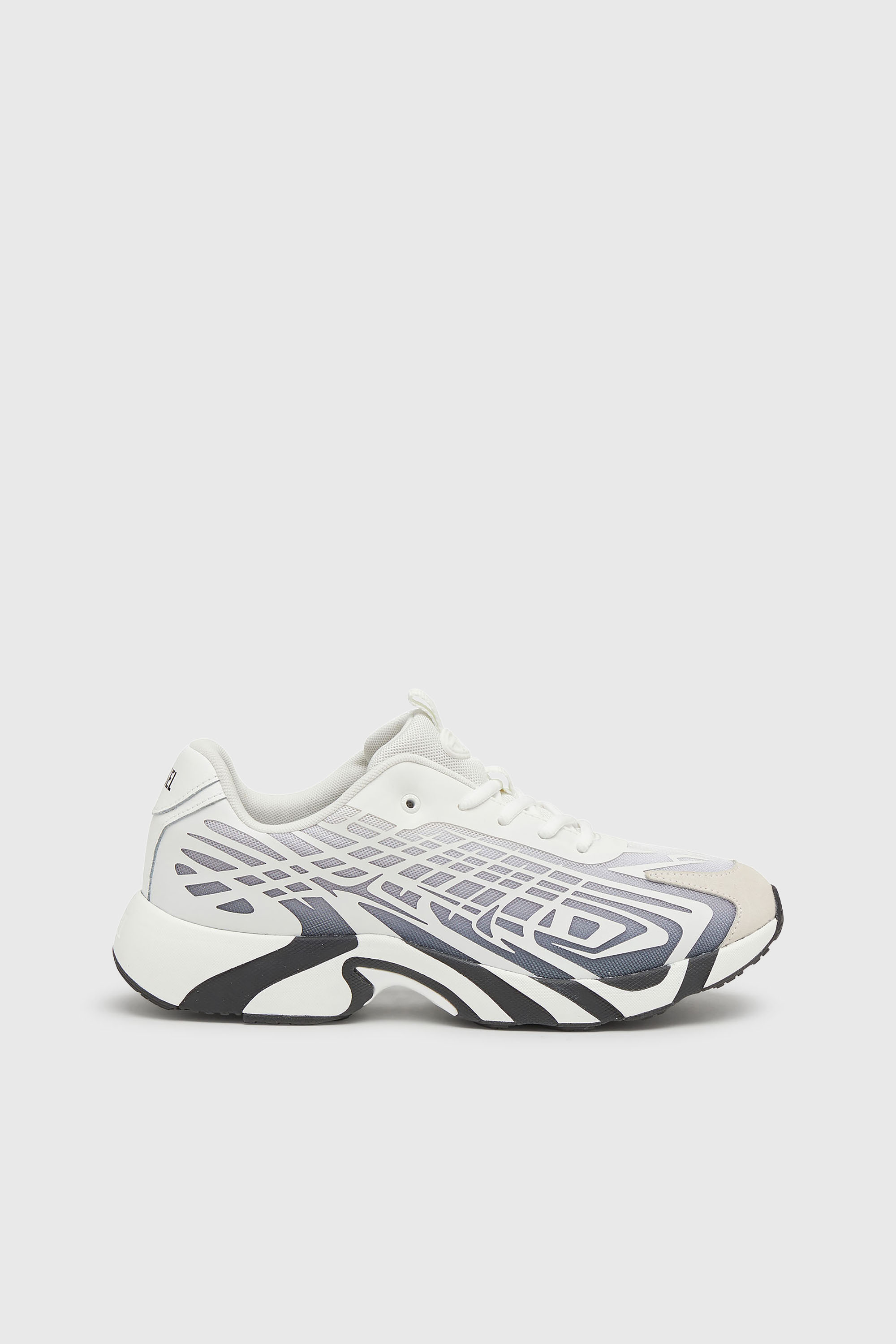 D-Vit-Sneakers in striped d&eacute;grad&eacute; mesh