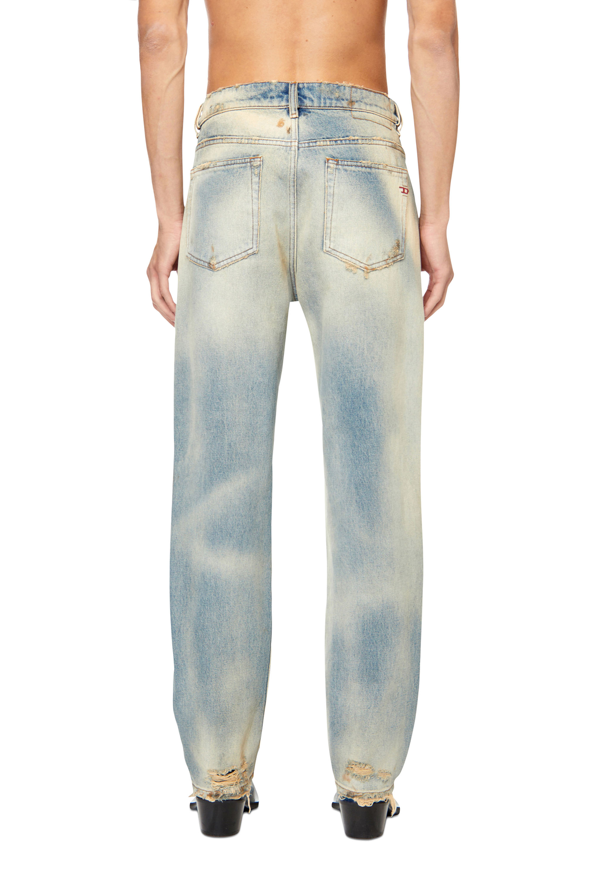 Diesel - 2020 D-Viker 0ENAV Straight Jeans, Light Blue - Image 2