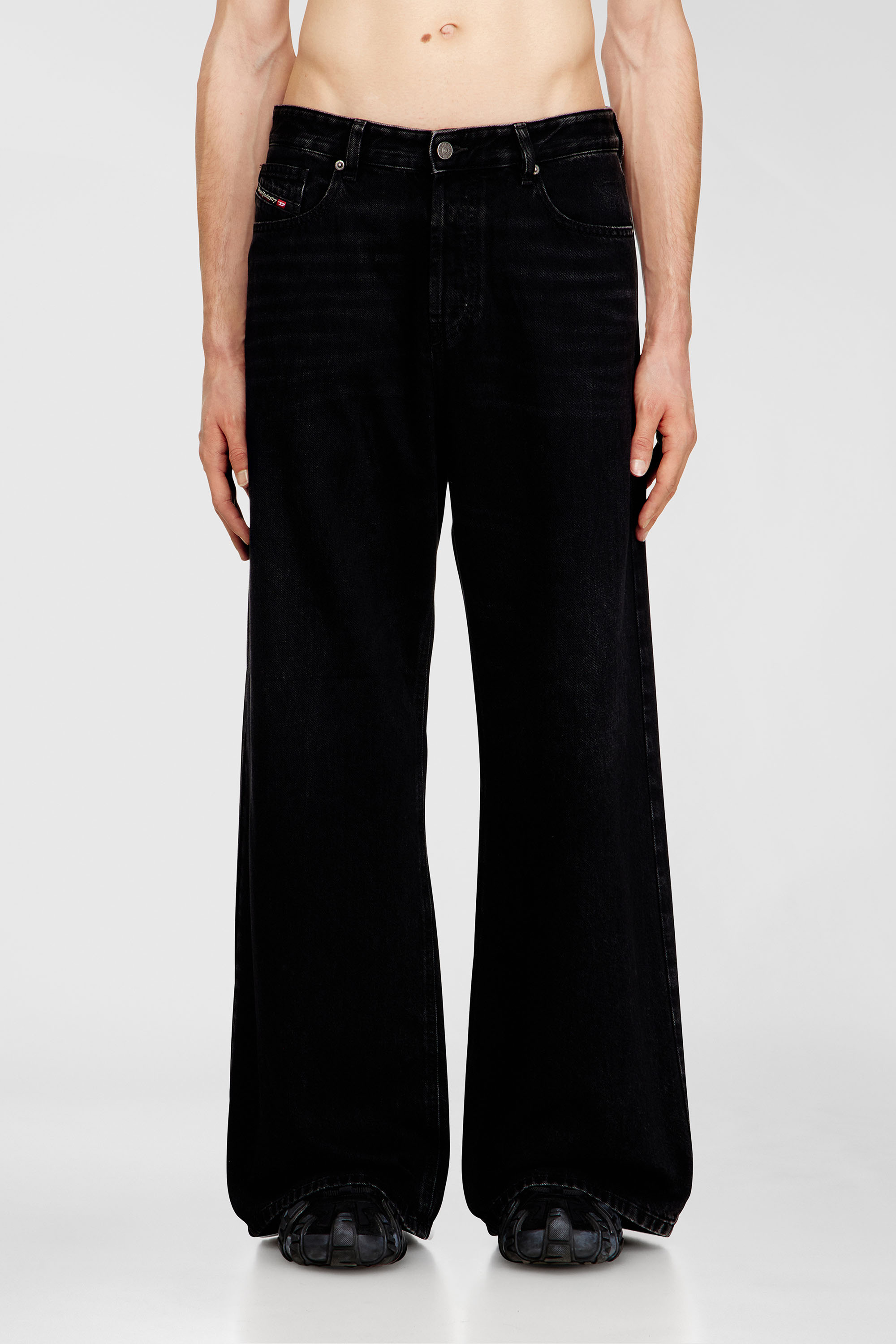 Diesel - Unisex's Relaxed Jeans 1996 D-Sire 09P09, Black/Dark grey - 2