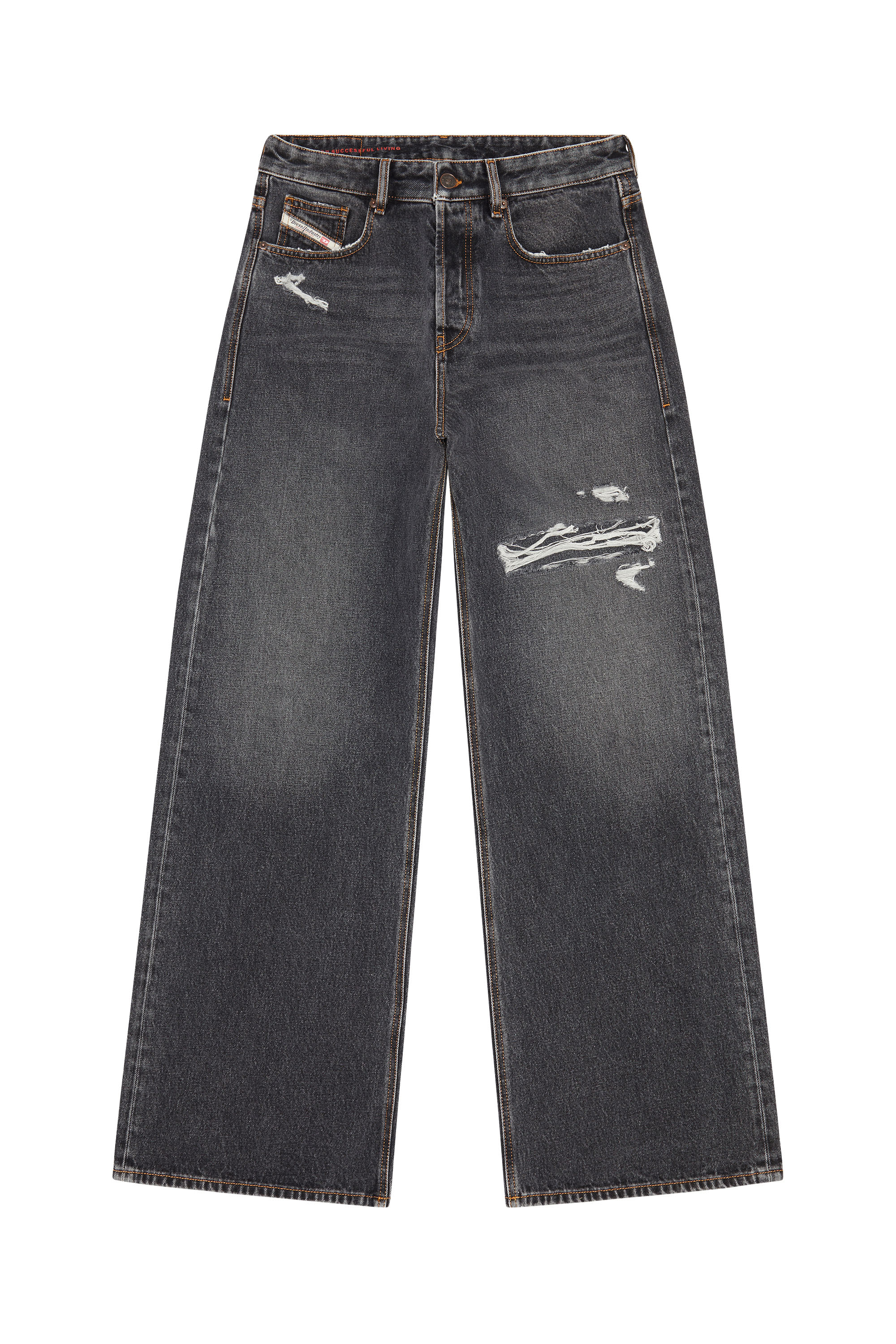 Diesel - D-Rise 007F6 Straight Jeans, Black/Dark grey - Image 6