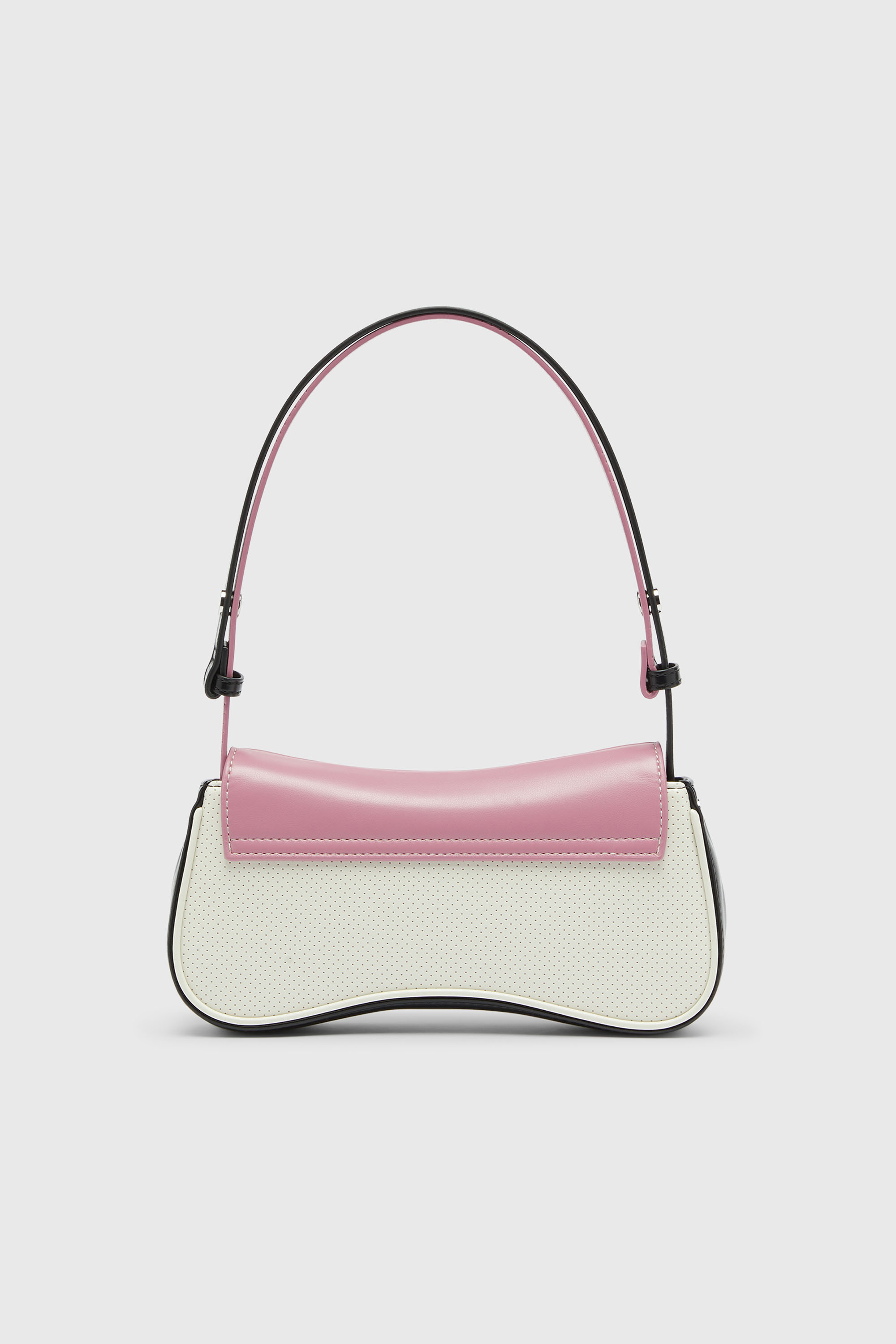 Diesel - PLAY CLUTCH, Woman's Play - Clutch with colour-block design in Black/Pink - 3