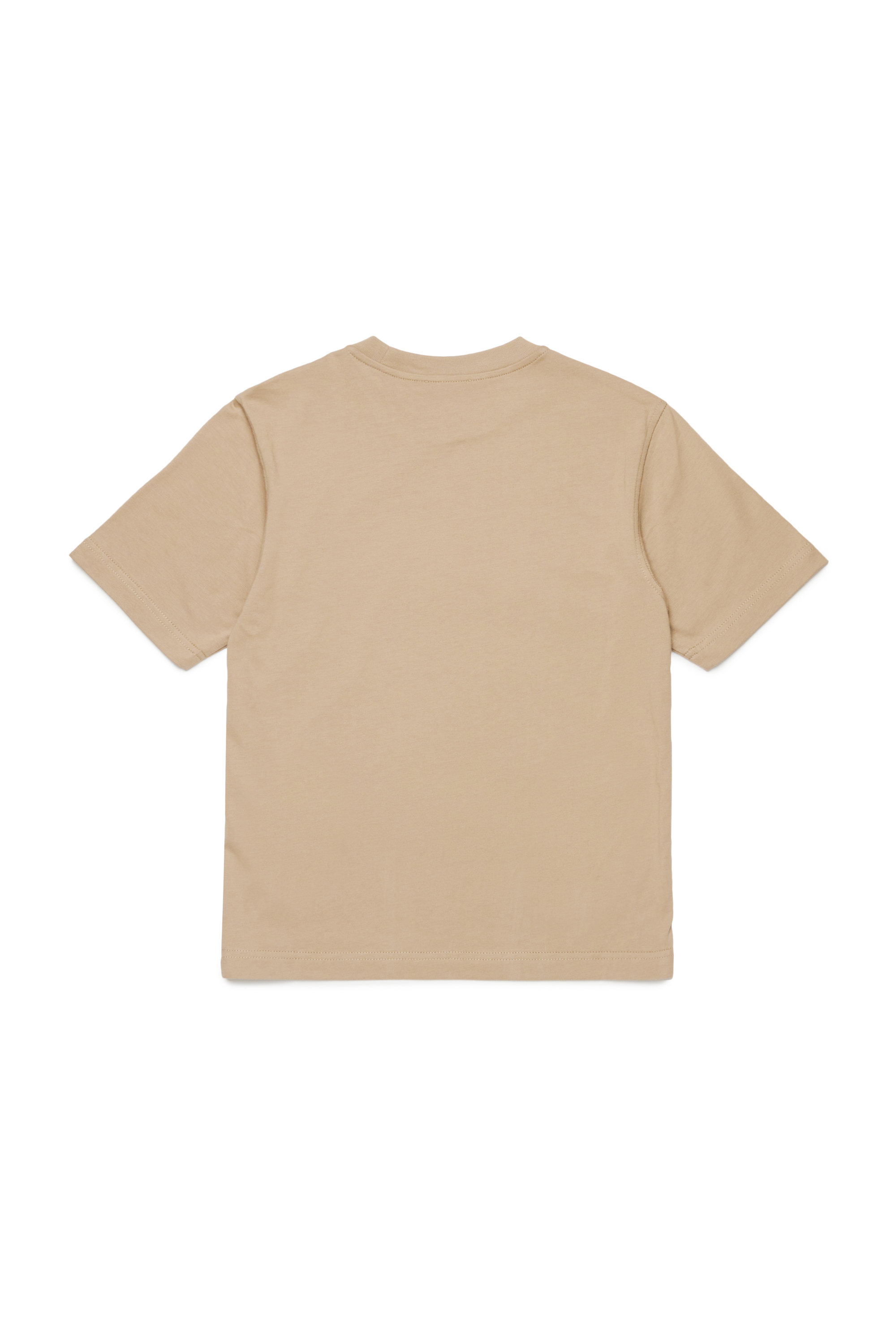 Diesel - TJUSTL4 OVER, Man's T-shirt with Jacron Patch print in Light Brown - 2